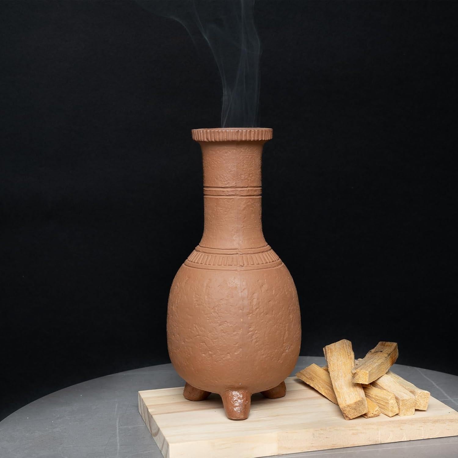 Soporte de Palo Santo Terracota MOUGIGI Estilo Mexicano 19cm