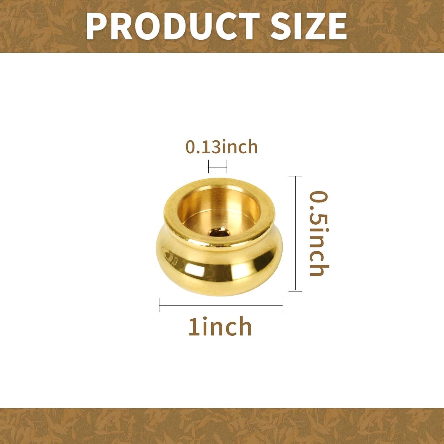 Soporte de Incienso HOKPA 4 Piezas Cobre Dorado Mini