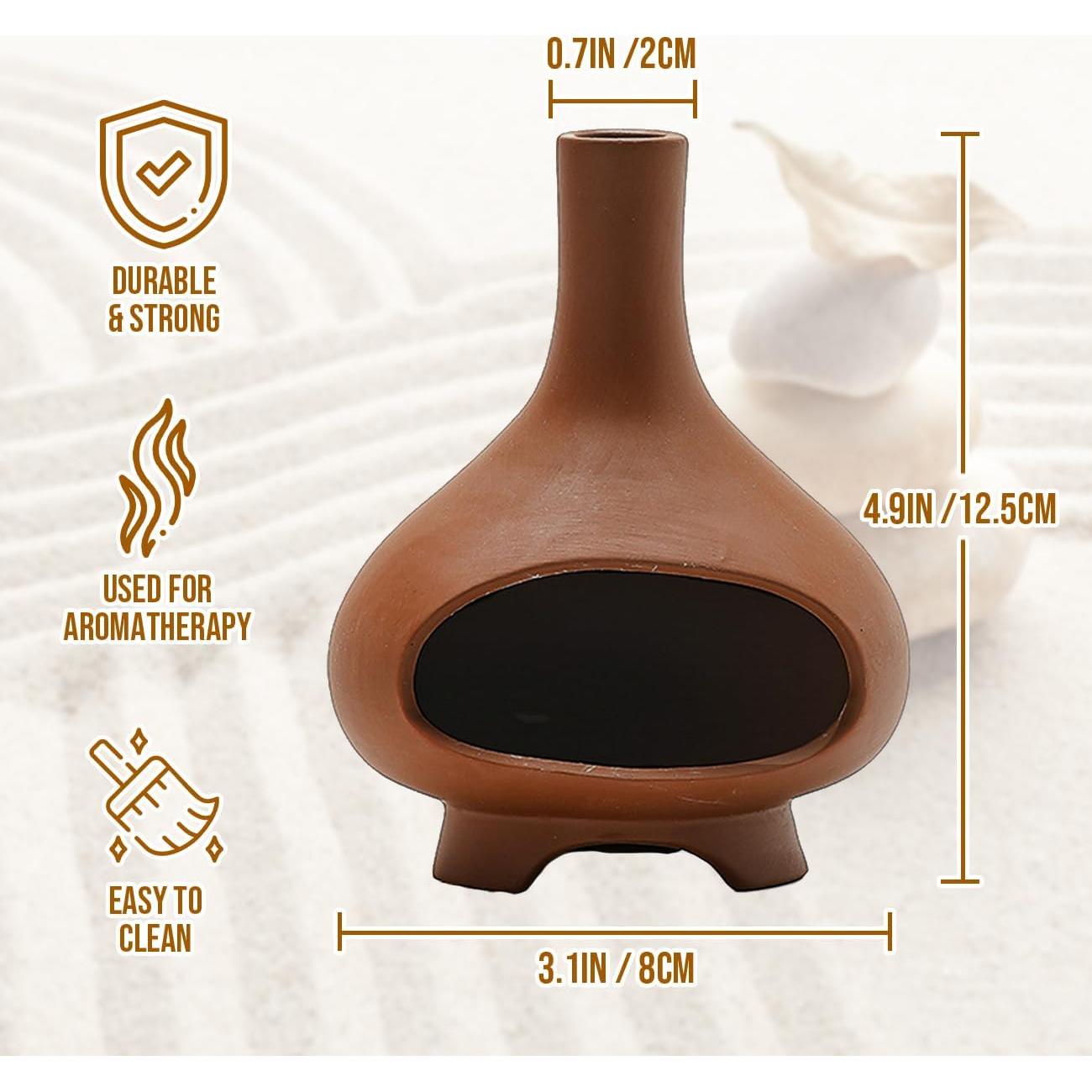 Quemador de Incienso Cerámica XINXINGDINGSHENG Horno 13.5x16.5cm