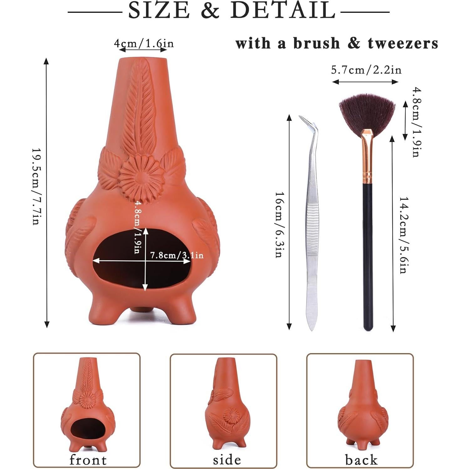 Soporte de Incienso Cerámica Hecho a Mano XINXINGDINGSHENG