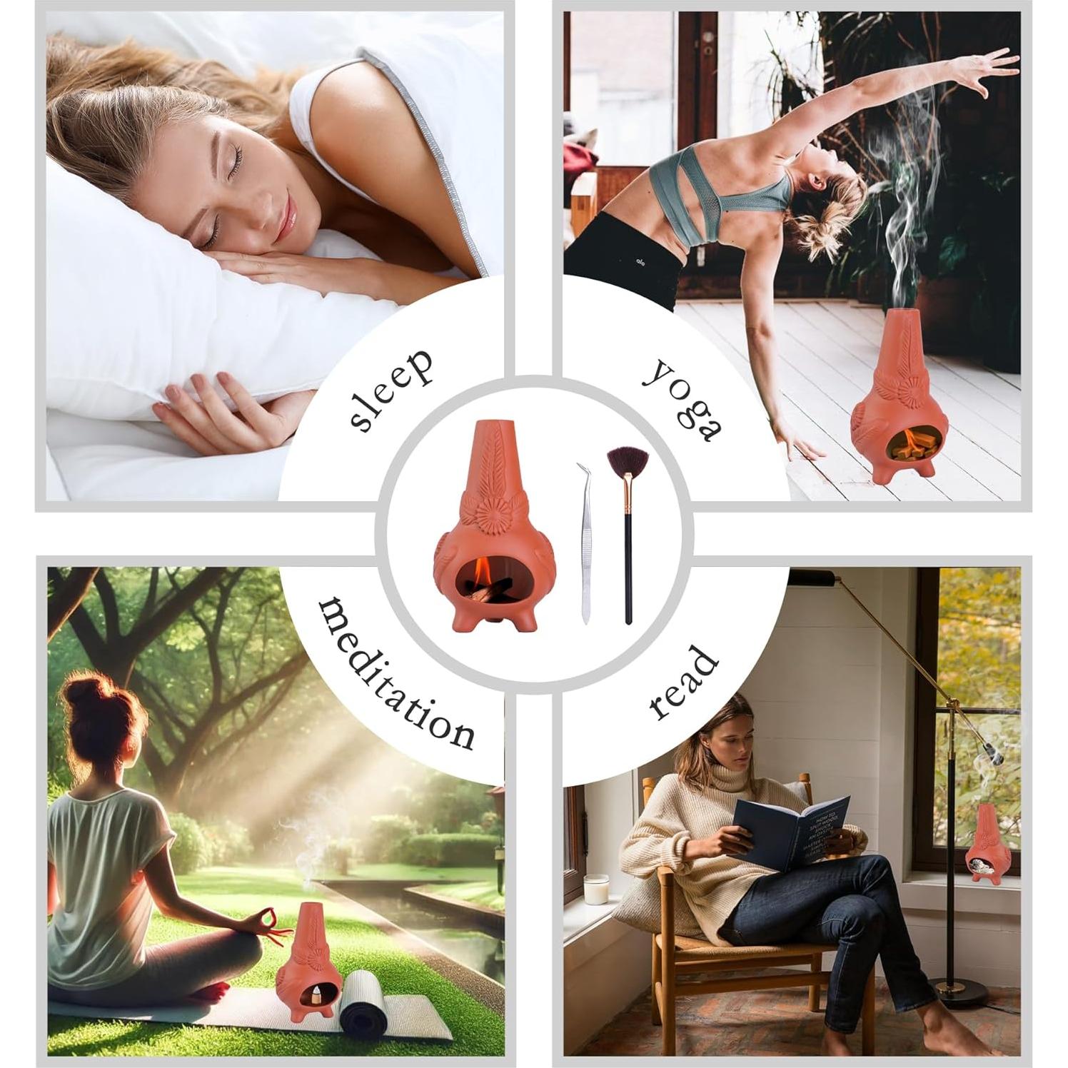 Soporte de Incienso Cerámica Hecho a Mano XINXINGDINGSHENG