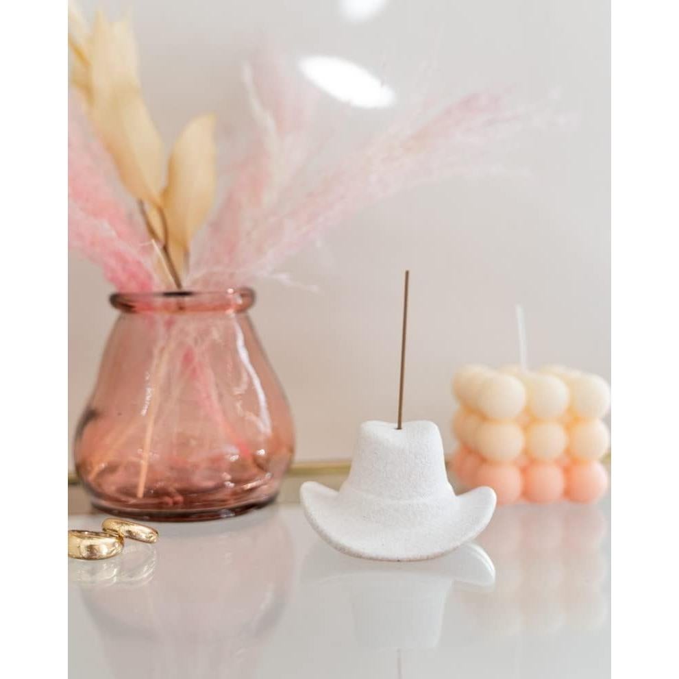 Soporte de Incienso Cerámica Havenstone Home Sombrero Vaquero