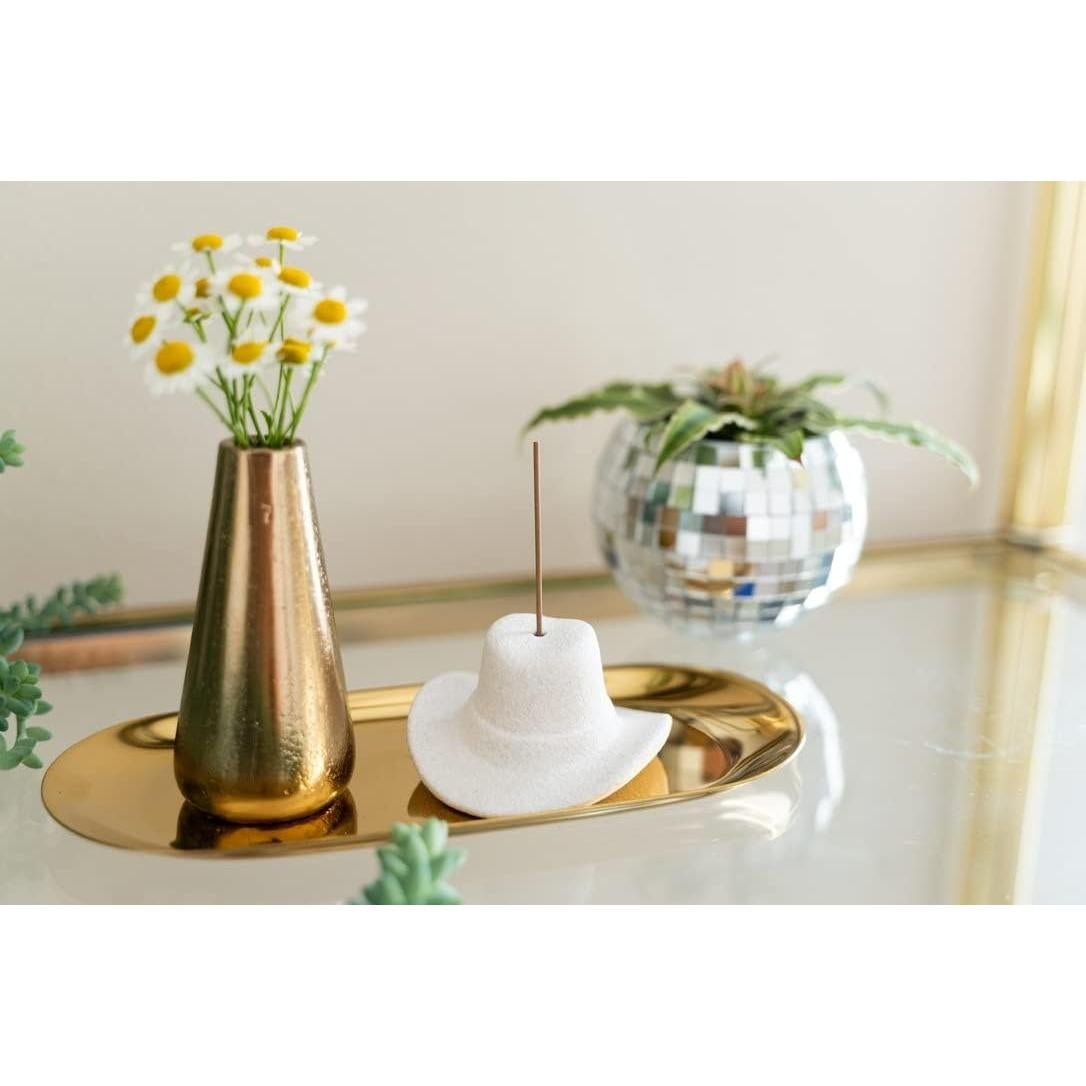 Soporte de Incienso Cerámica Havenstone Home Sombrero Vaquero