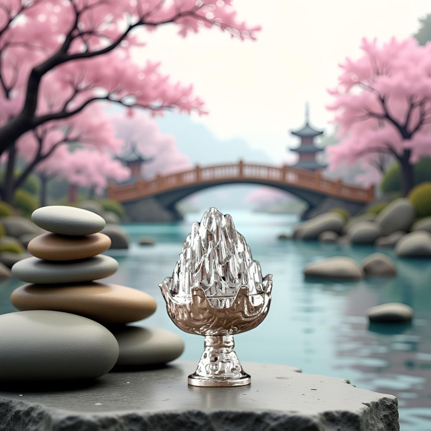 Estufa de Incienso Mini YuanHolumid Plata Montaña Cobre