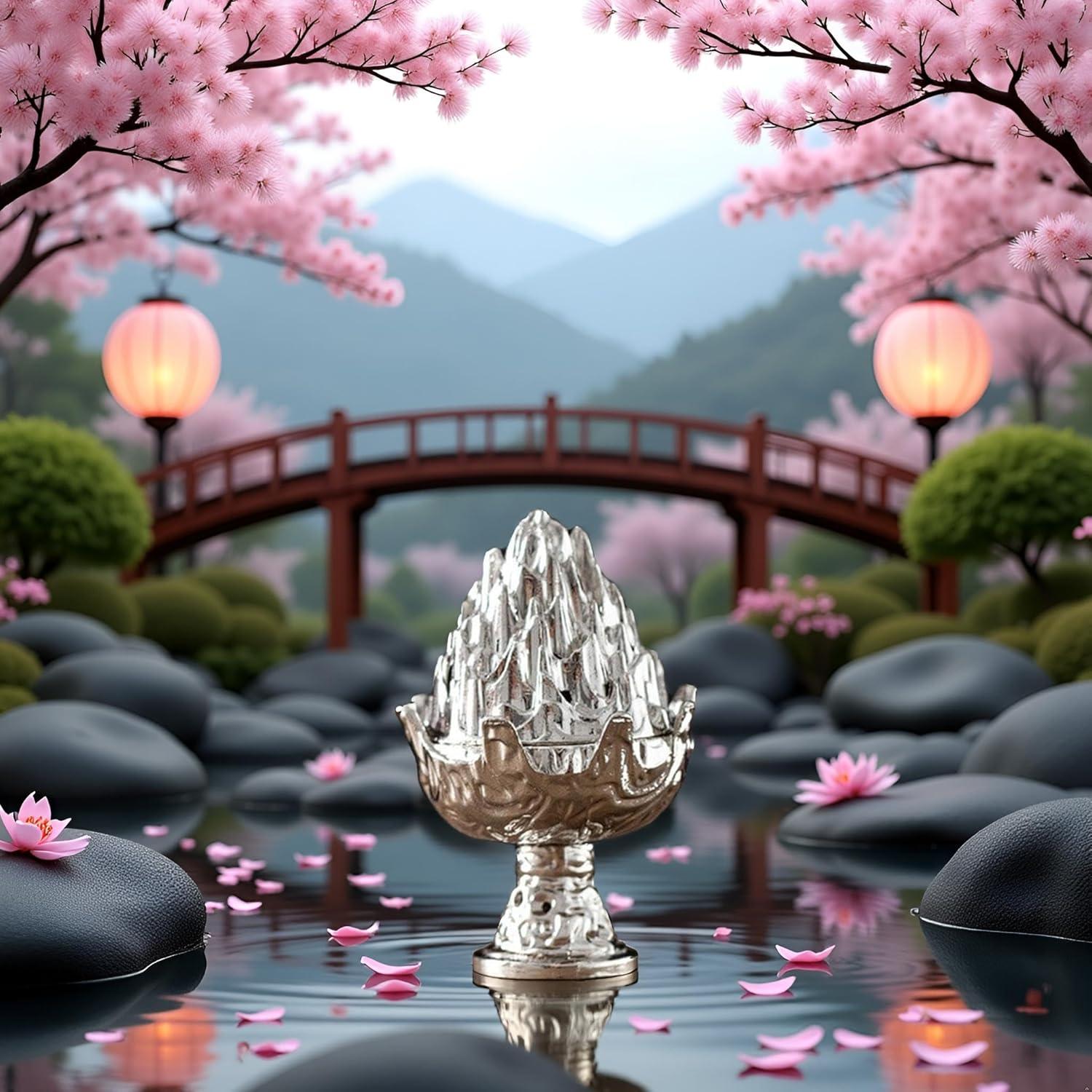 Estufa de Incienso Mini YuanHolumid Plata Montaña Cobre