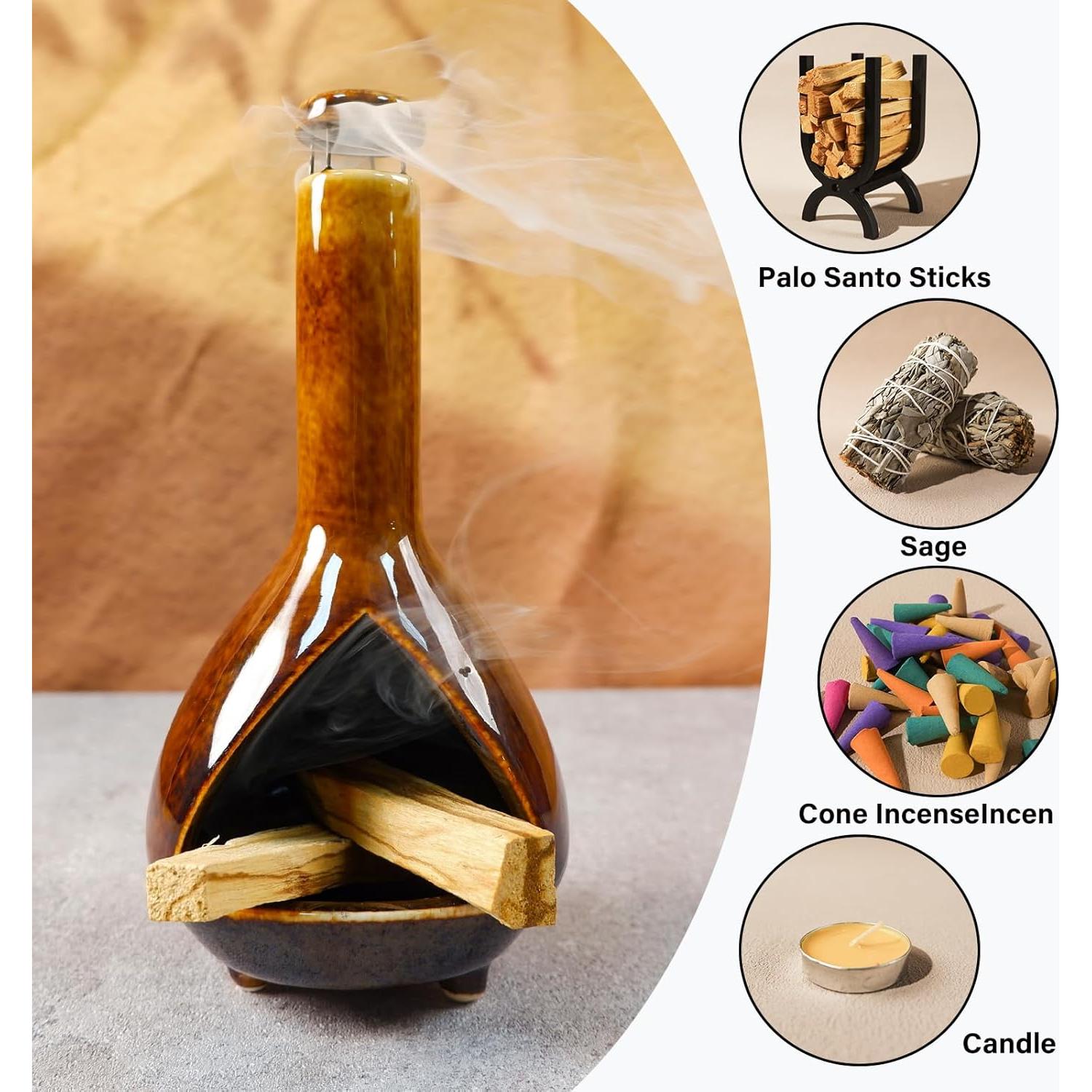 Soporte de Palo Santo Cerámica Premium MOUGIGI 20.5 cm