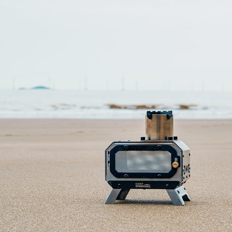 Mini Estufa de Incienso 2.0 GOOUT SPRINGHILL Plata 14x10x16.3 cm