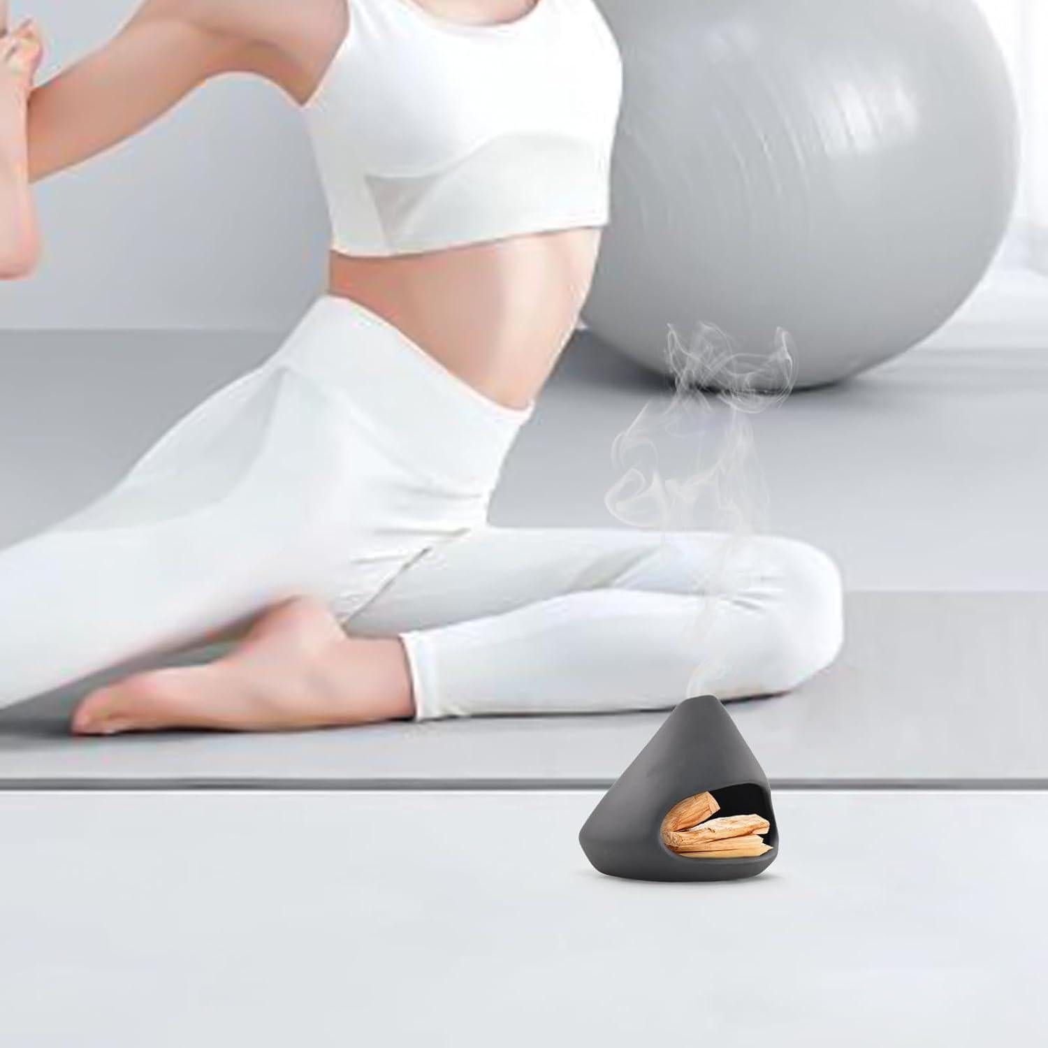 Soporte de Incienso Cerámica MrMrKura 3 en 1 Negro