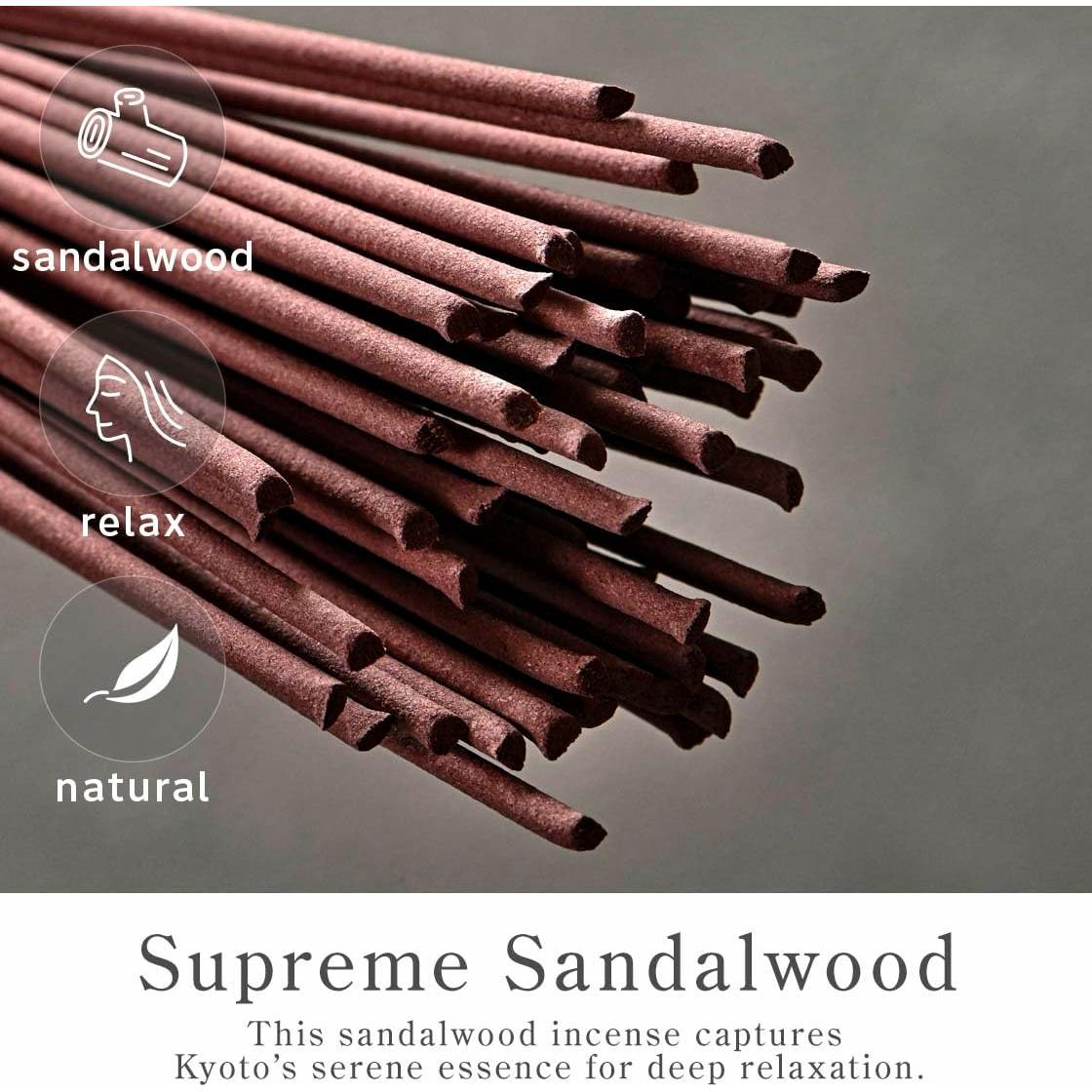 Incienso de Sándalo Nagomikobo - 60 Varillas Japonesas Premium