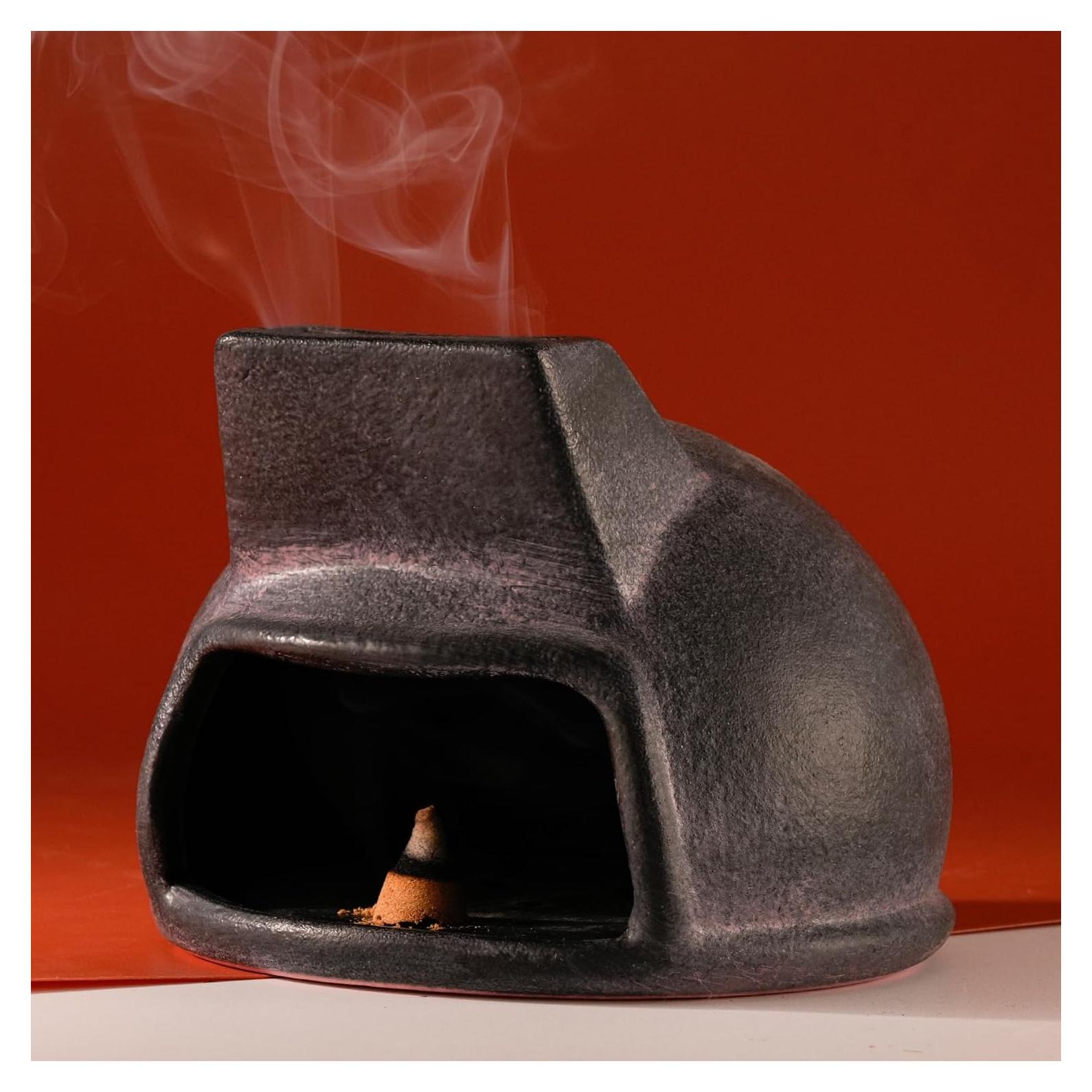 Soporte de Palo Santo SAANG & JAT de Terracota - Mini Chimenea