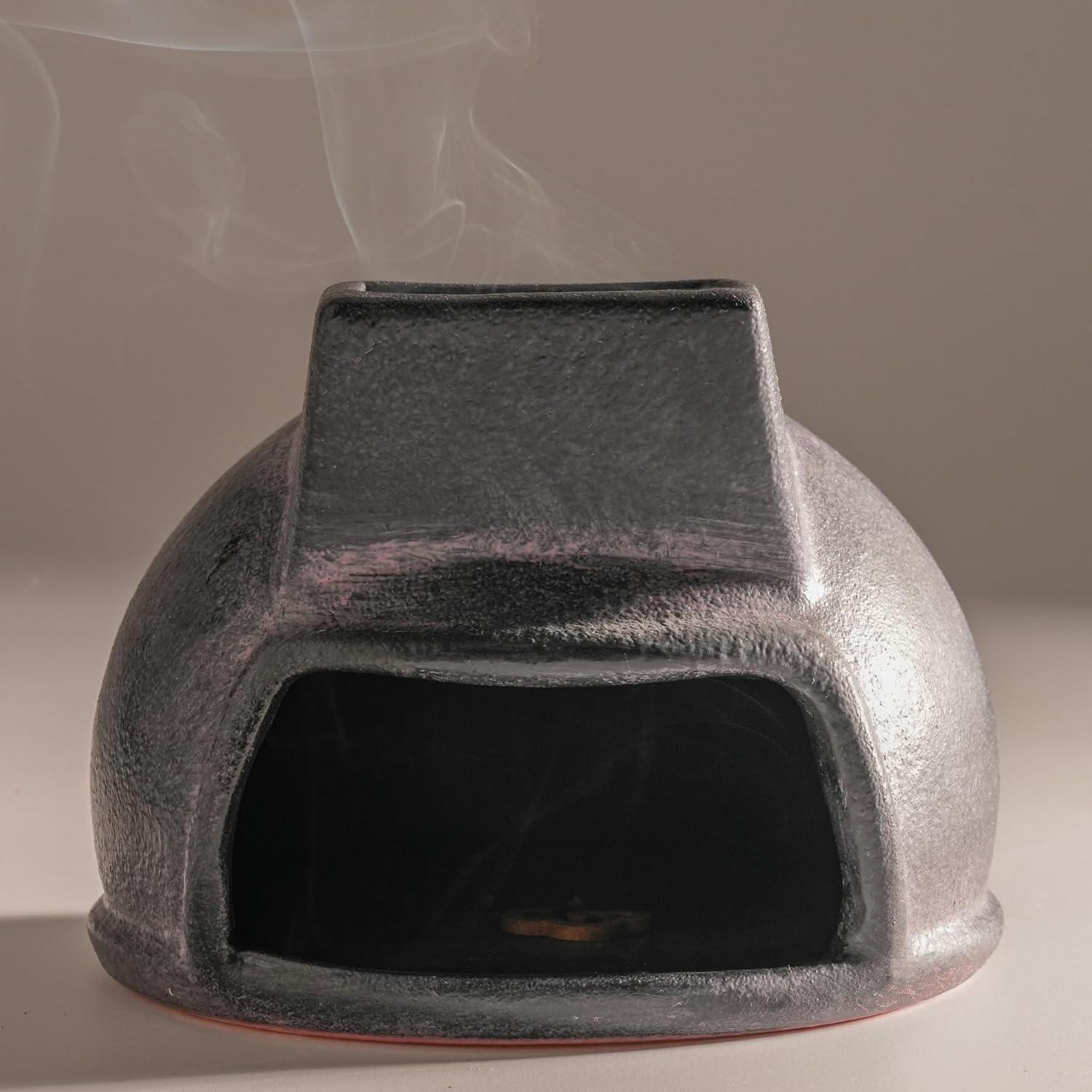 Soporte de Palo Santo SAANG & JAT de Terracota - Mini Chimenea