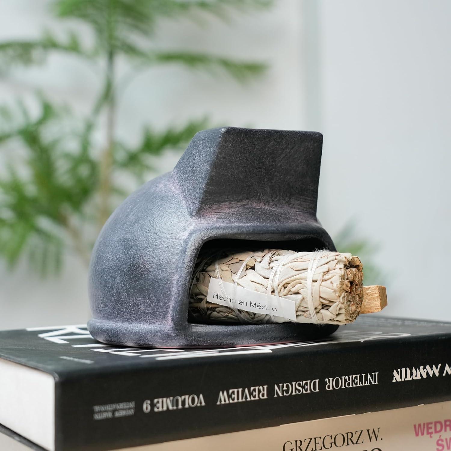 Soporte de Palo Santo SAANG & JAT de Terracota - Mini Chimenea