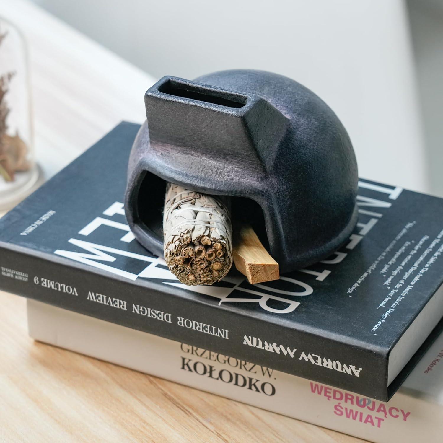 Soporte de Palo Santo SAANG & JAT de Terracota - Mini Chimenea