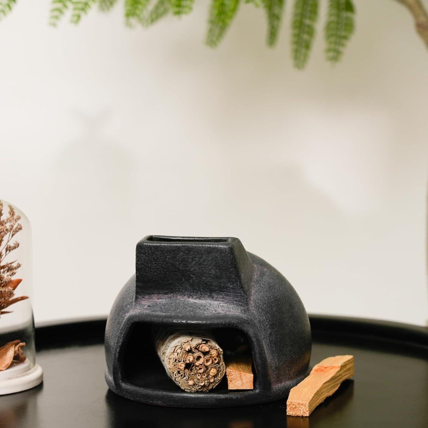 Soporte de Palo Santo SAANG & JAT de Terracota - Mini Chimenea