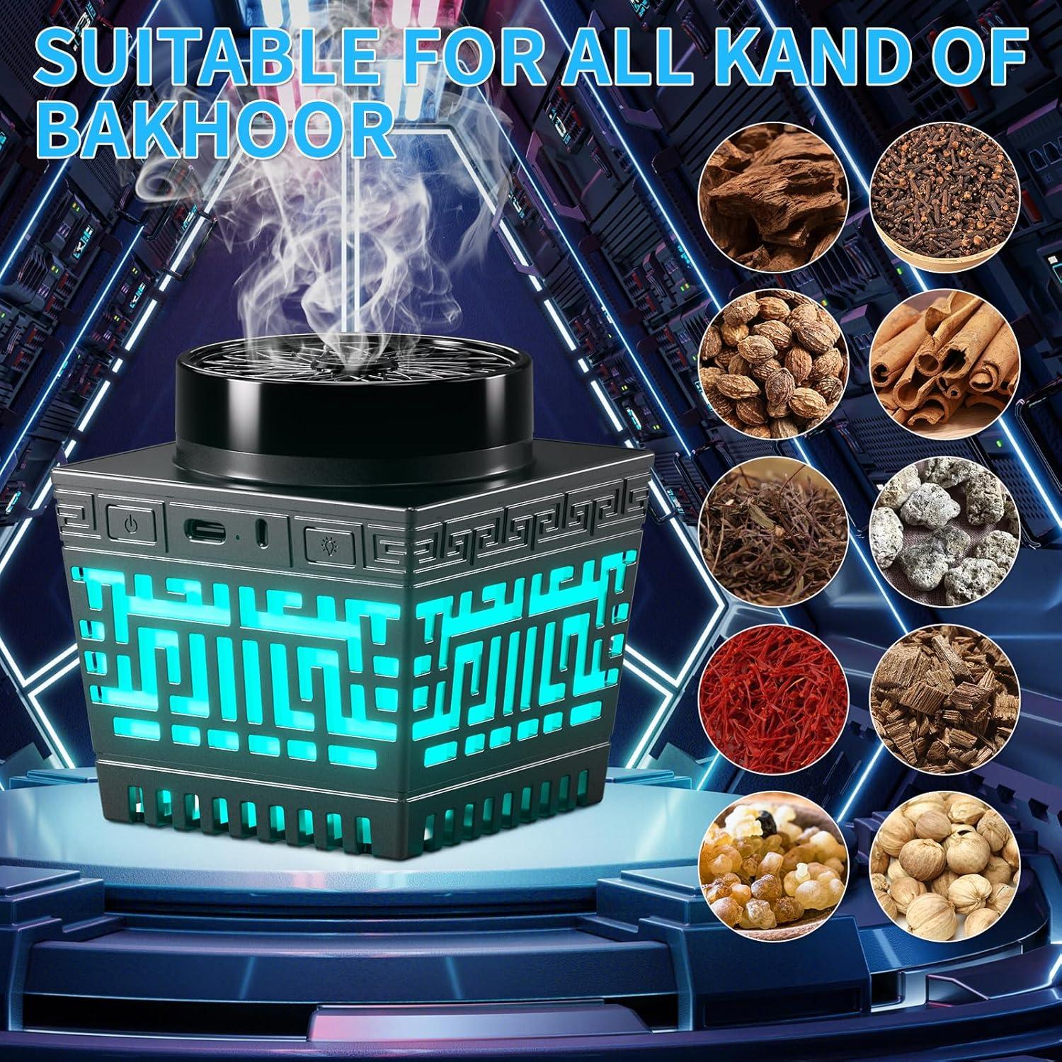 Quemador de Incienso Eléctrico Telawah BK-55 Negro Portátil