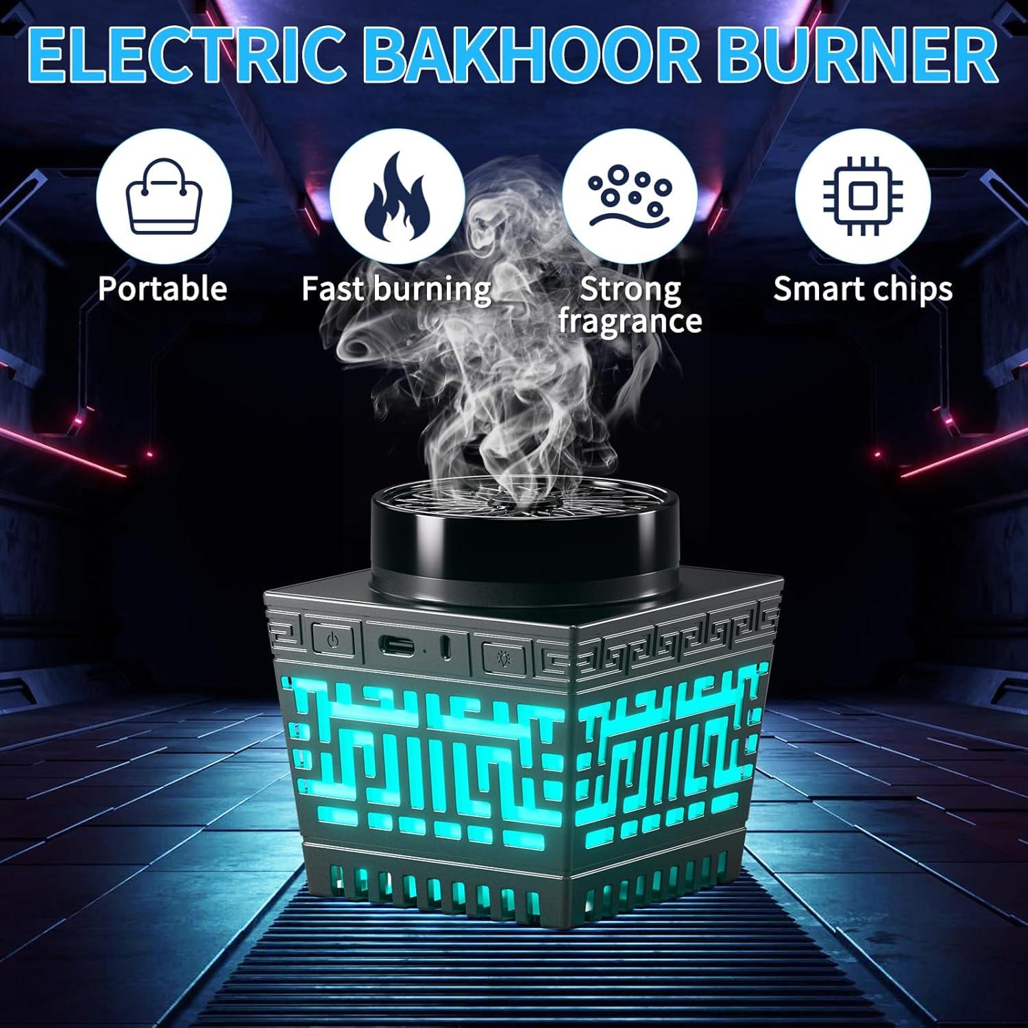 Quemador de Incienso Eléctrico Telawah BK-55 Negro Portátil