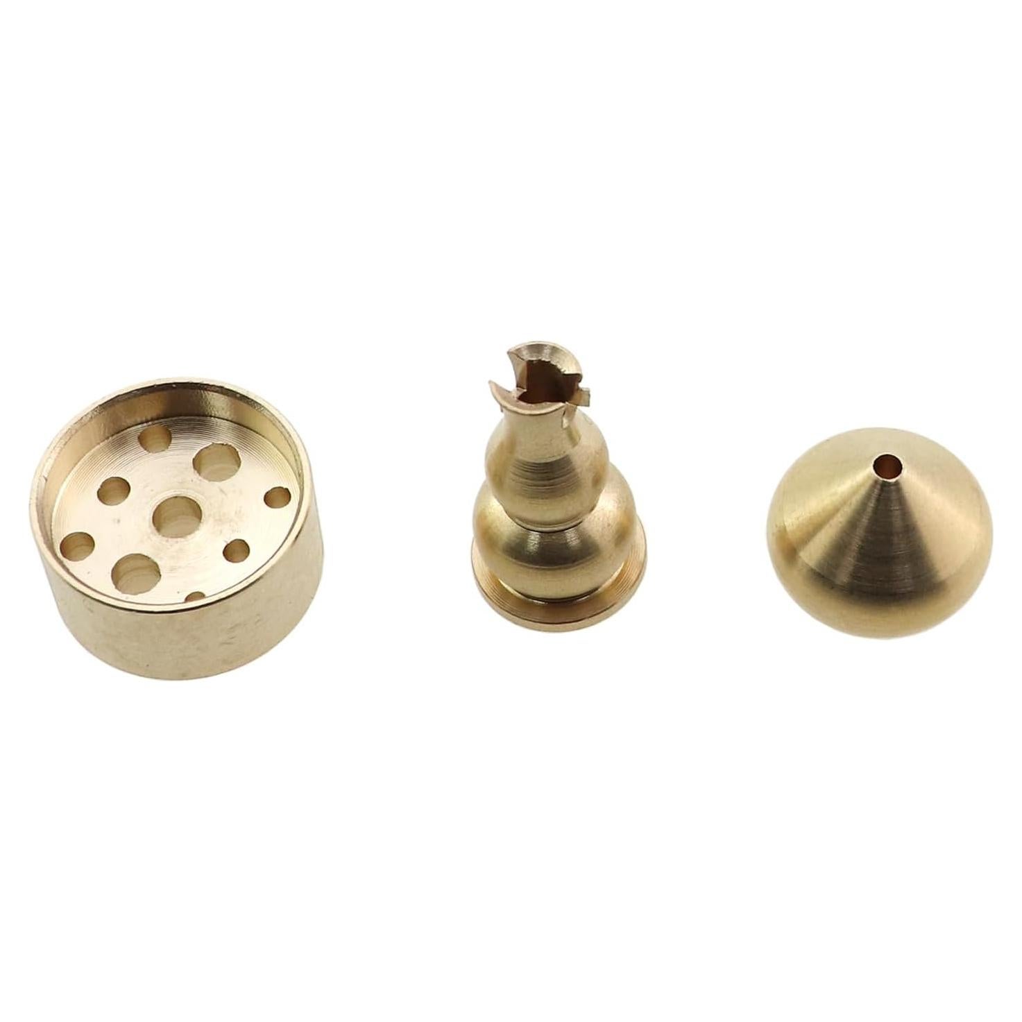 3 Soportes de Incienso de Latón Dorado para Varillas