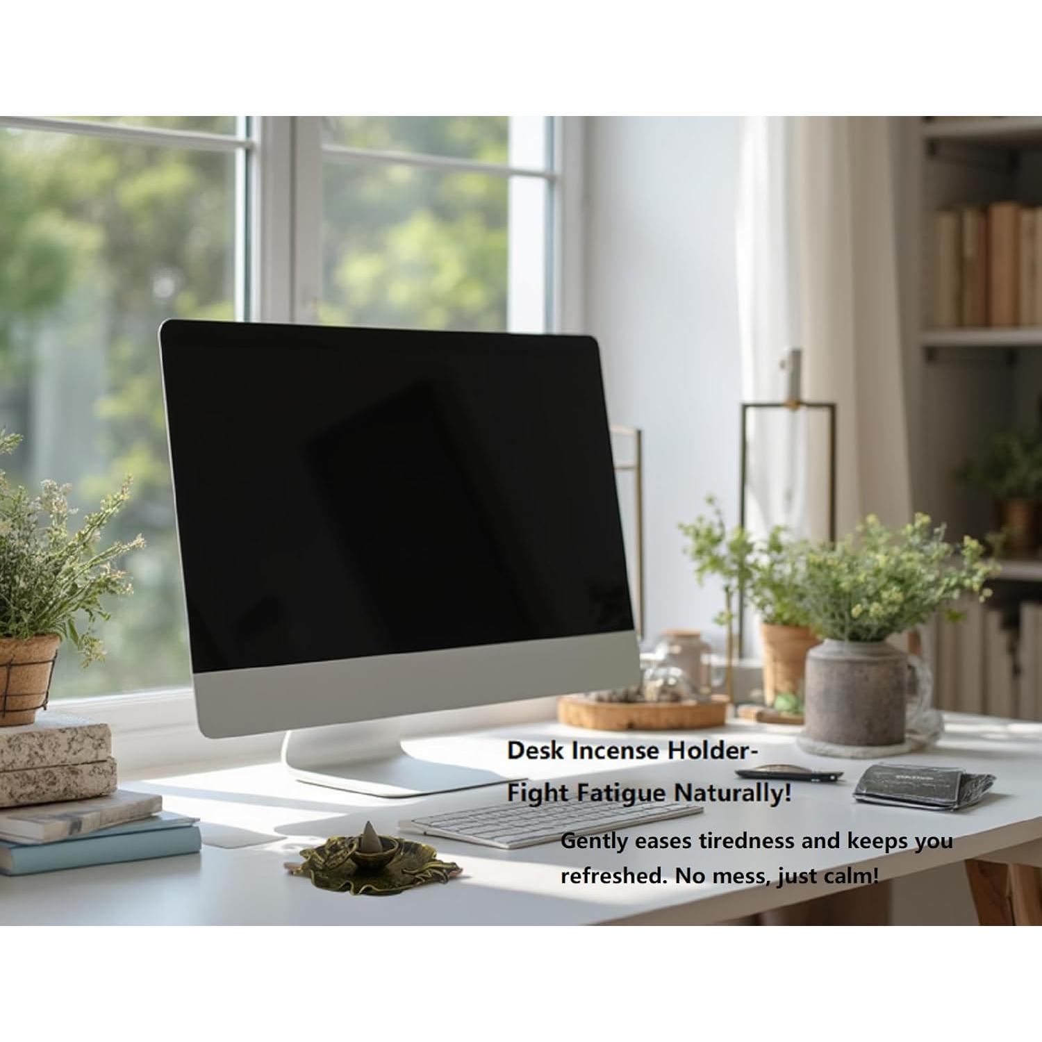 Quemador de Incienso Mini Loto y Rana JTK Design Bronce