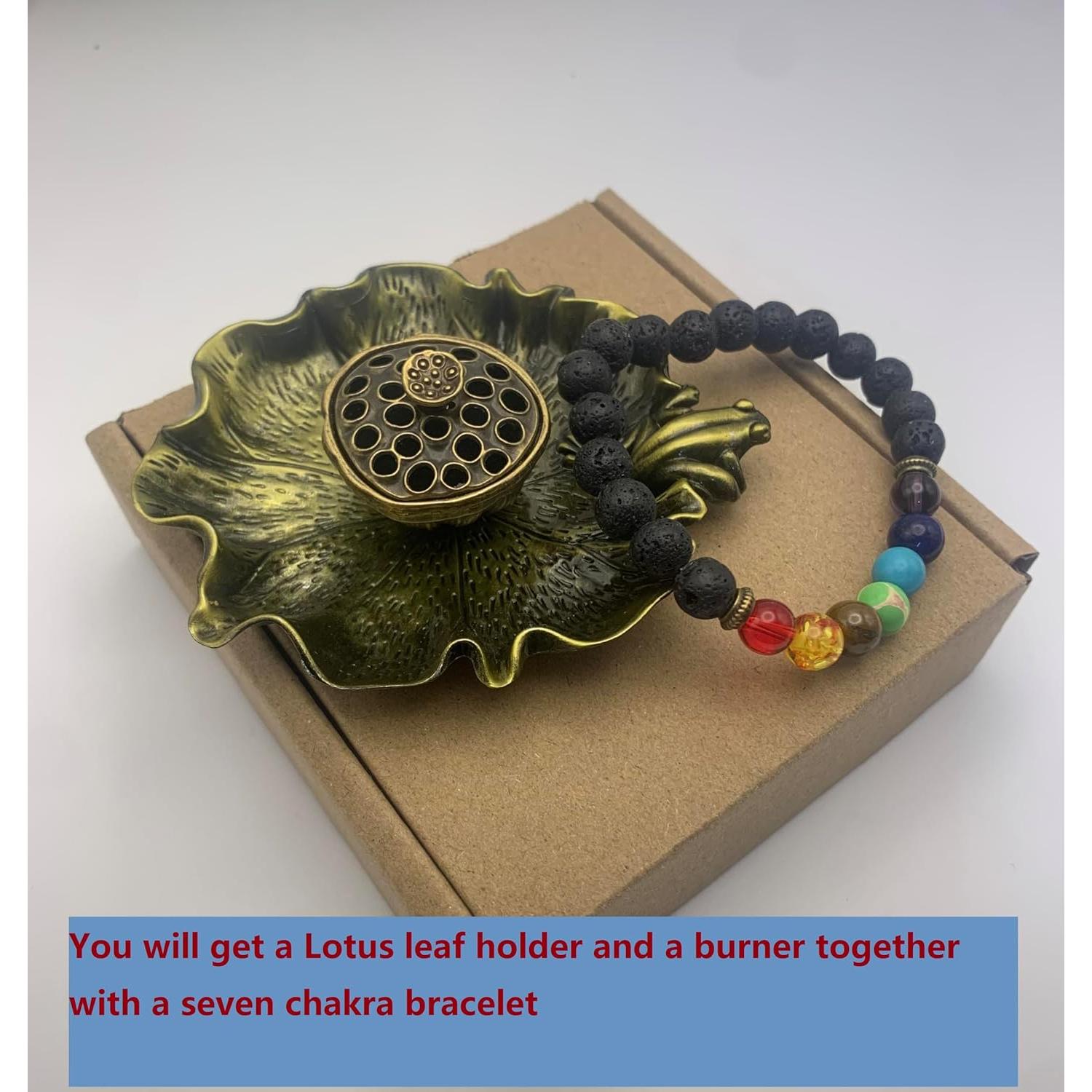 Quemador de Incienso Mini Loto y Rana JTK Design Bronce