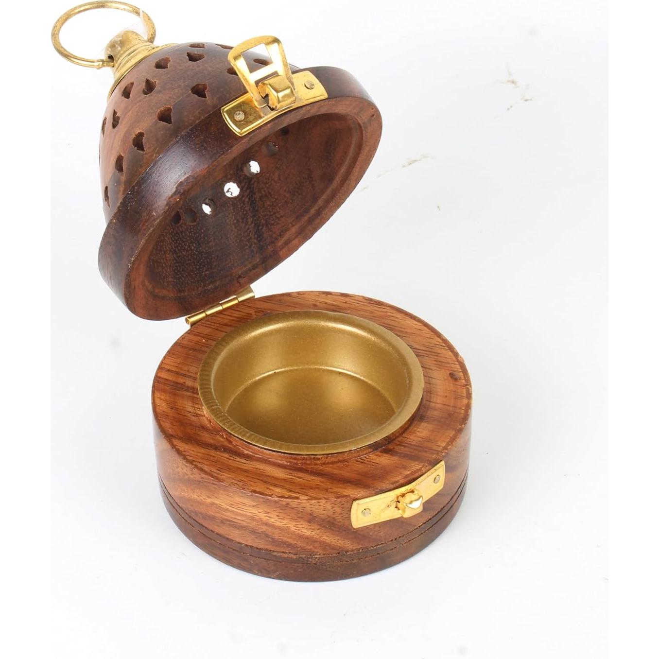 Soporte de Incienso Dhoop TrendBell Piramidal Madera 12.7cm