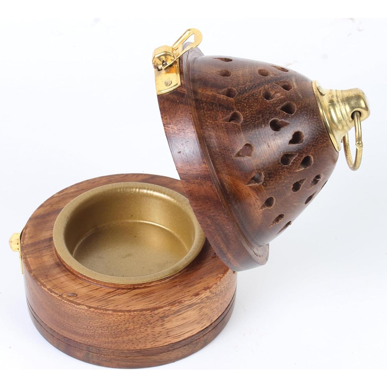 Soporte de Incienso Dhoop TrendBell Piramidal Madera 12.7cm