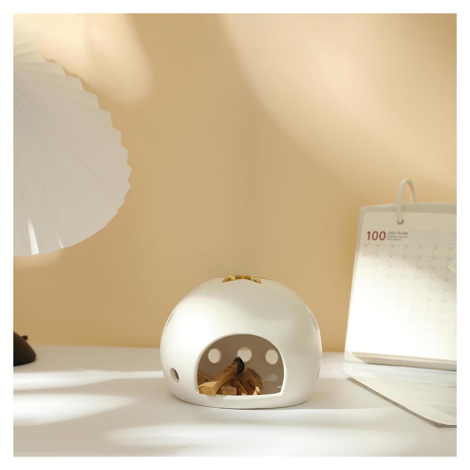 Soporte de Palo Santo YIASSON Cerámica 14x13.5x11.4 cm