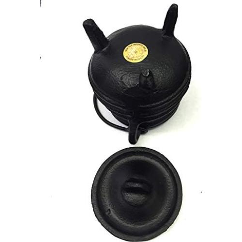 Caldero de Hierro Fundido New Age Imports 10.16 cm con Mango y Tapa