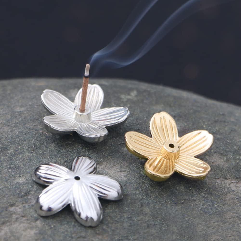 Soporte de Incienso WEBEEDY 4 Piezas Flor de Cerezo