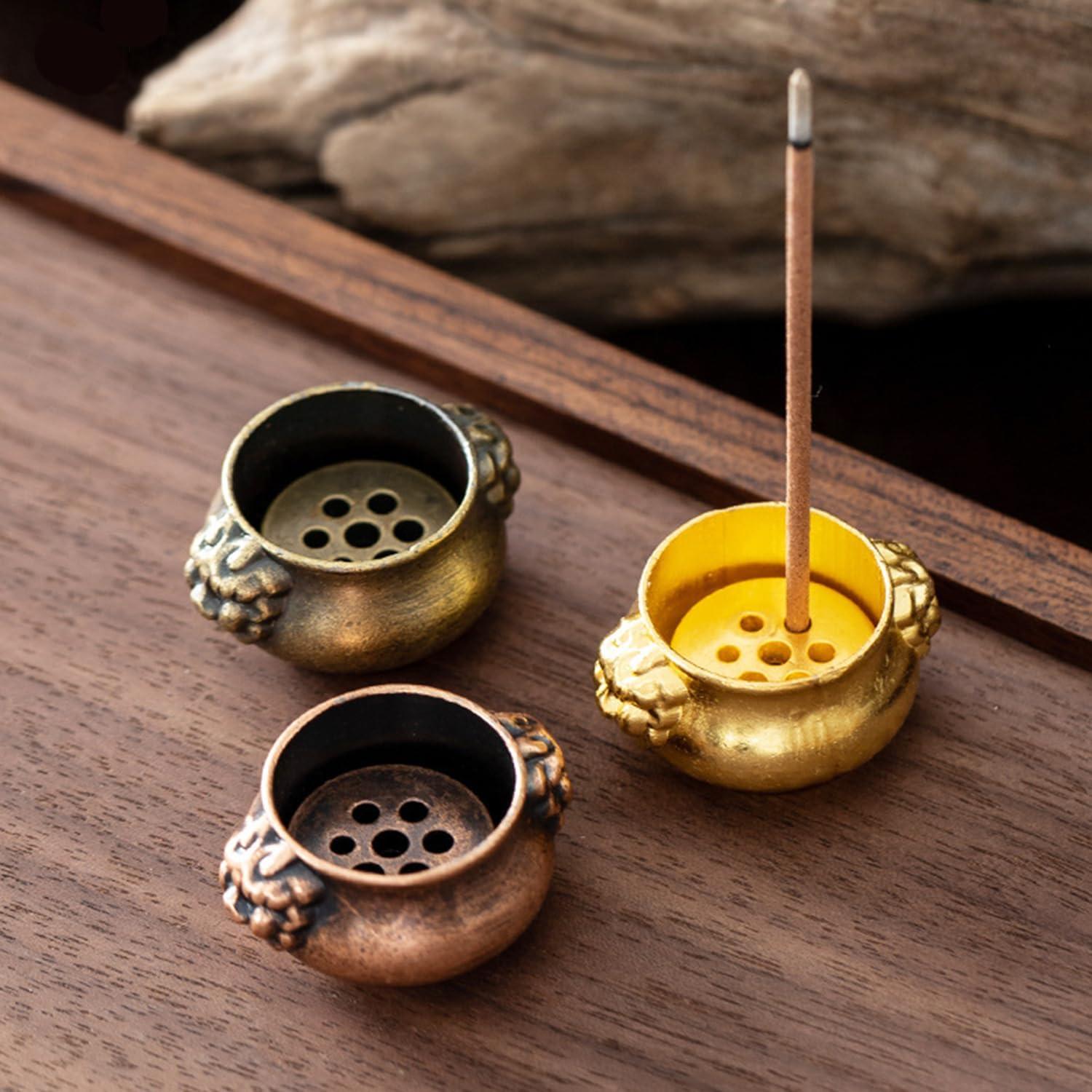 Soporte de Incienso de Cobre Inzzcfy 25.4x25.4cm Elegante