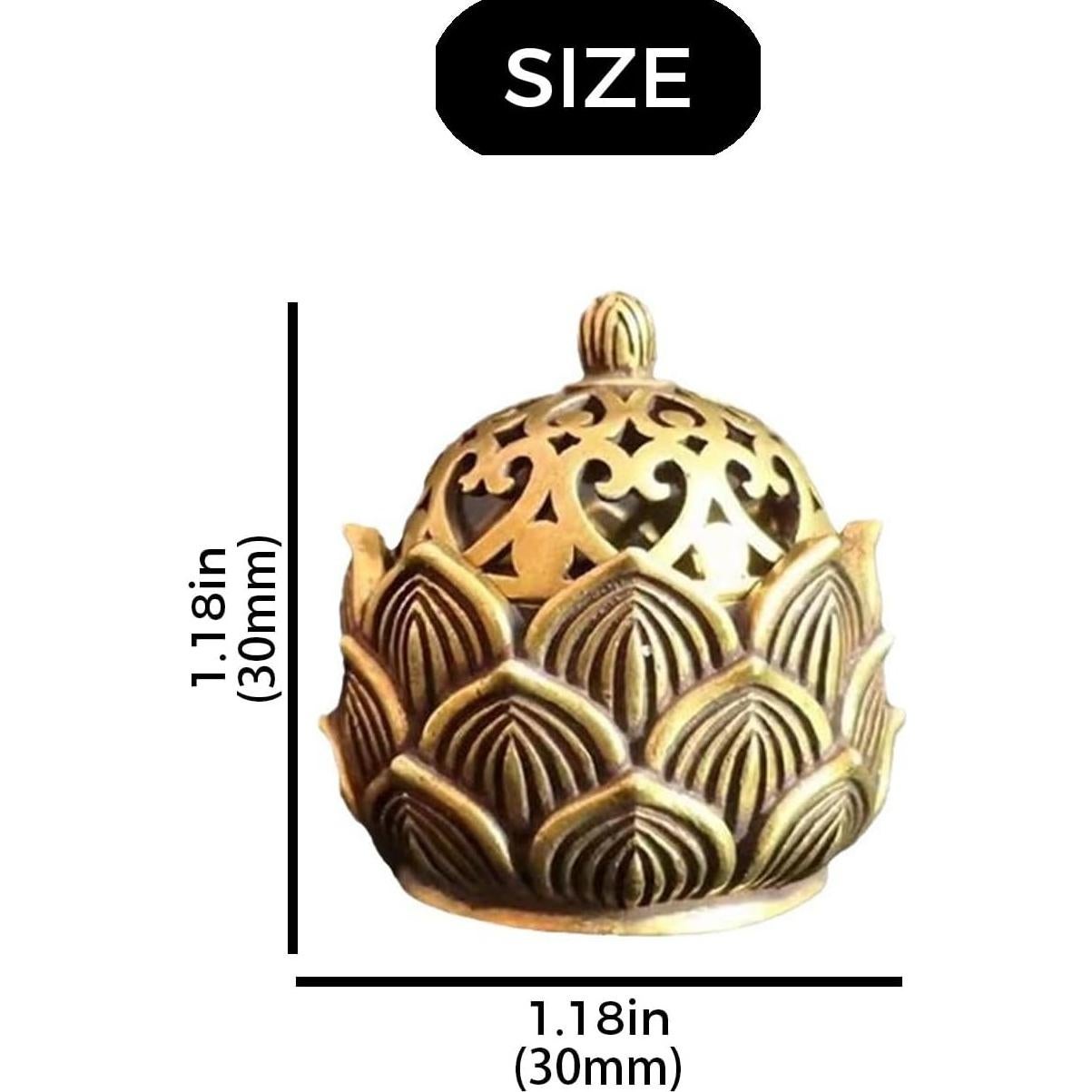 Quemador de Incienso Loto Hueco ZQTSANKESL Mini Decoración