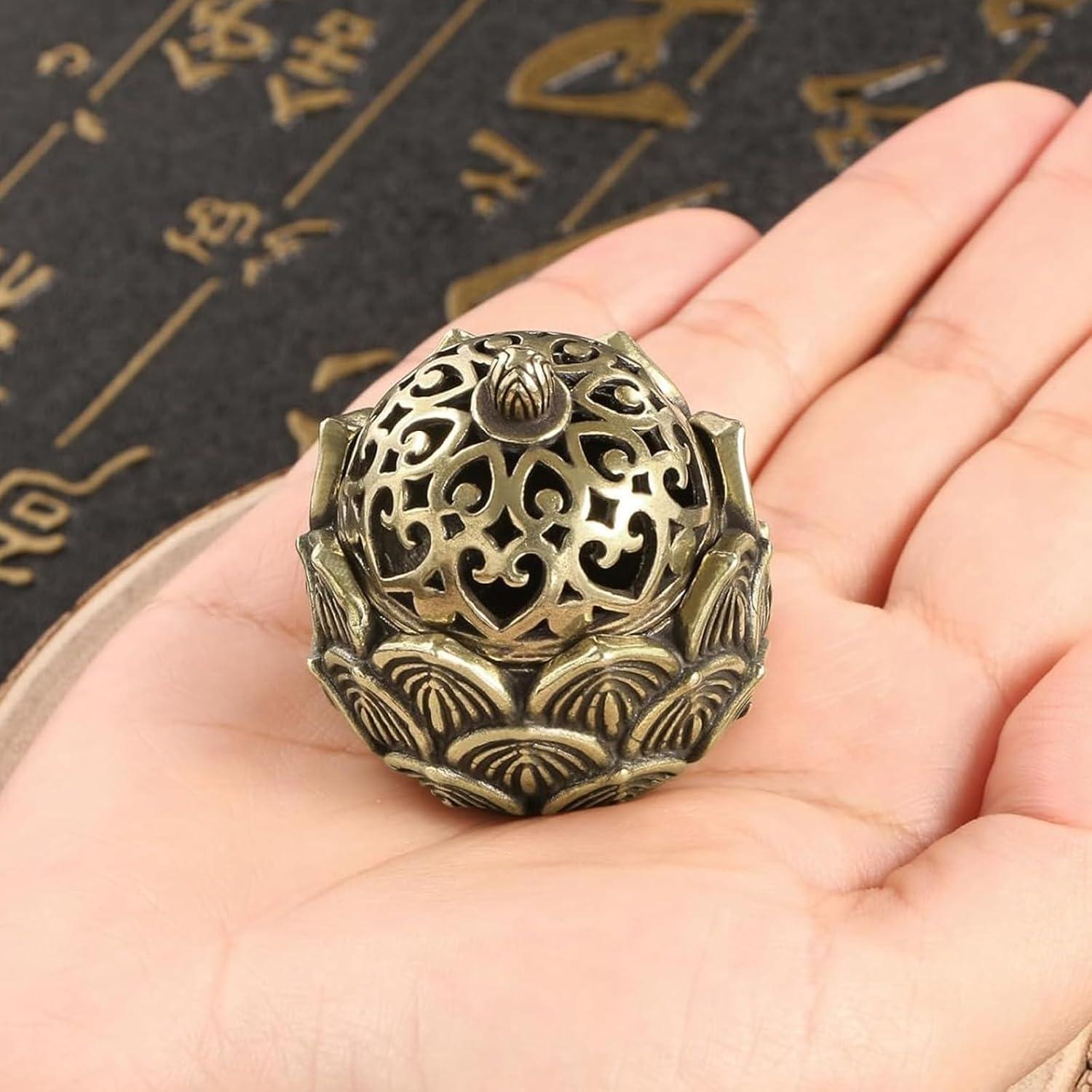 Quemador de Incienso Loto Hueco ZQTSANKESL Mini Decoración