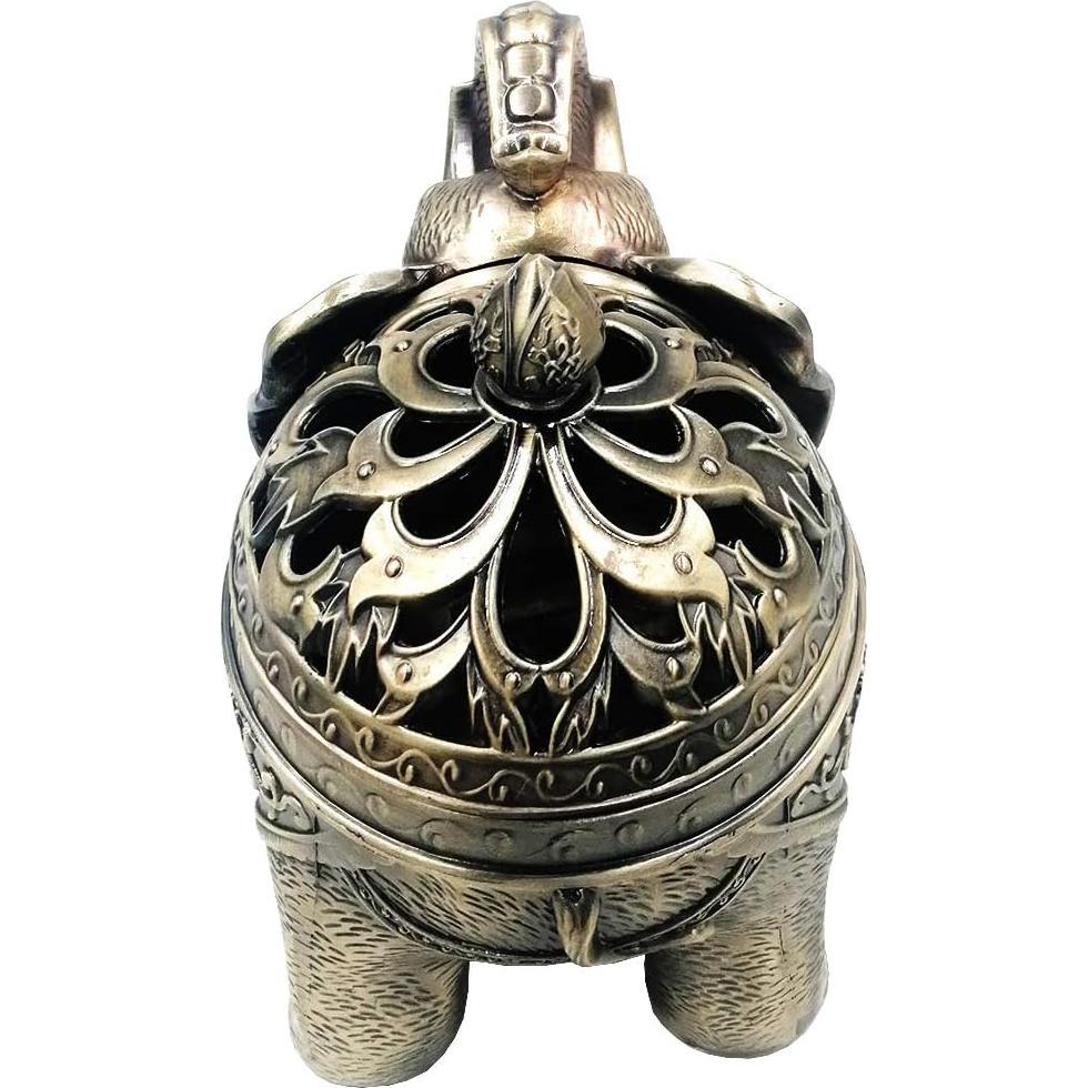 Soporte de Incienso Elefante Hourwof Bronce 16x10x13cm