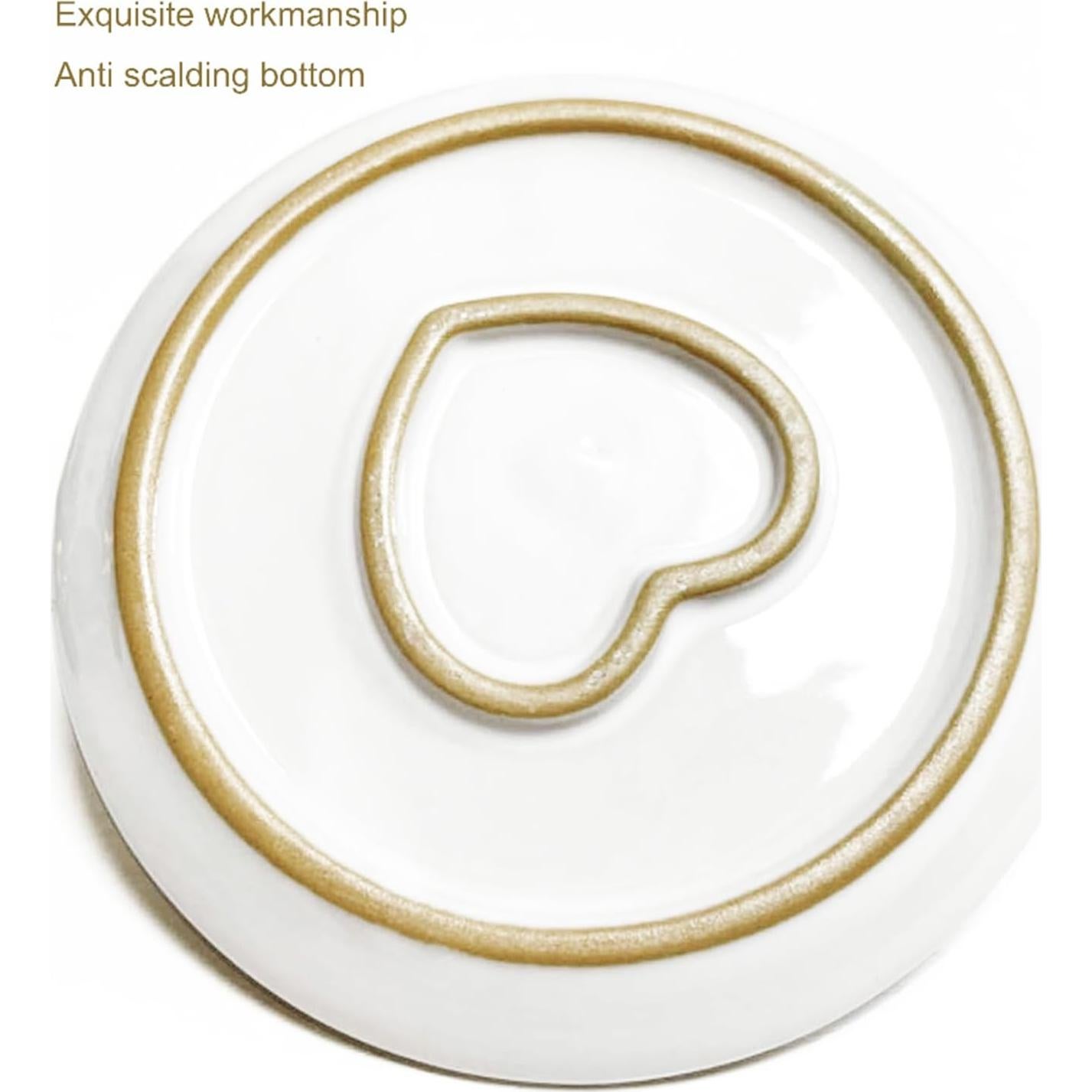 Soporte de Incienso y Vela Cerámico YIENENG 4 en 1 Blanco