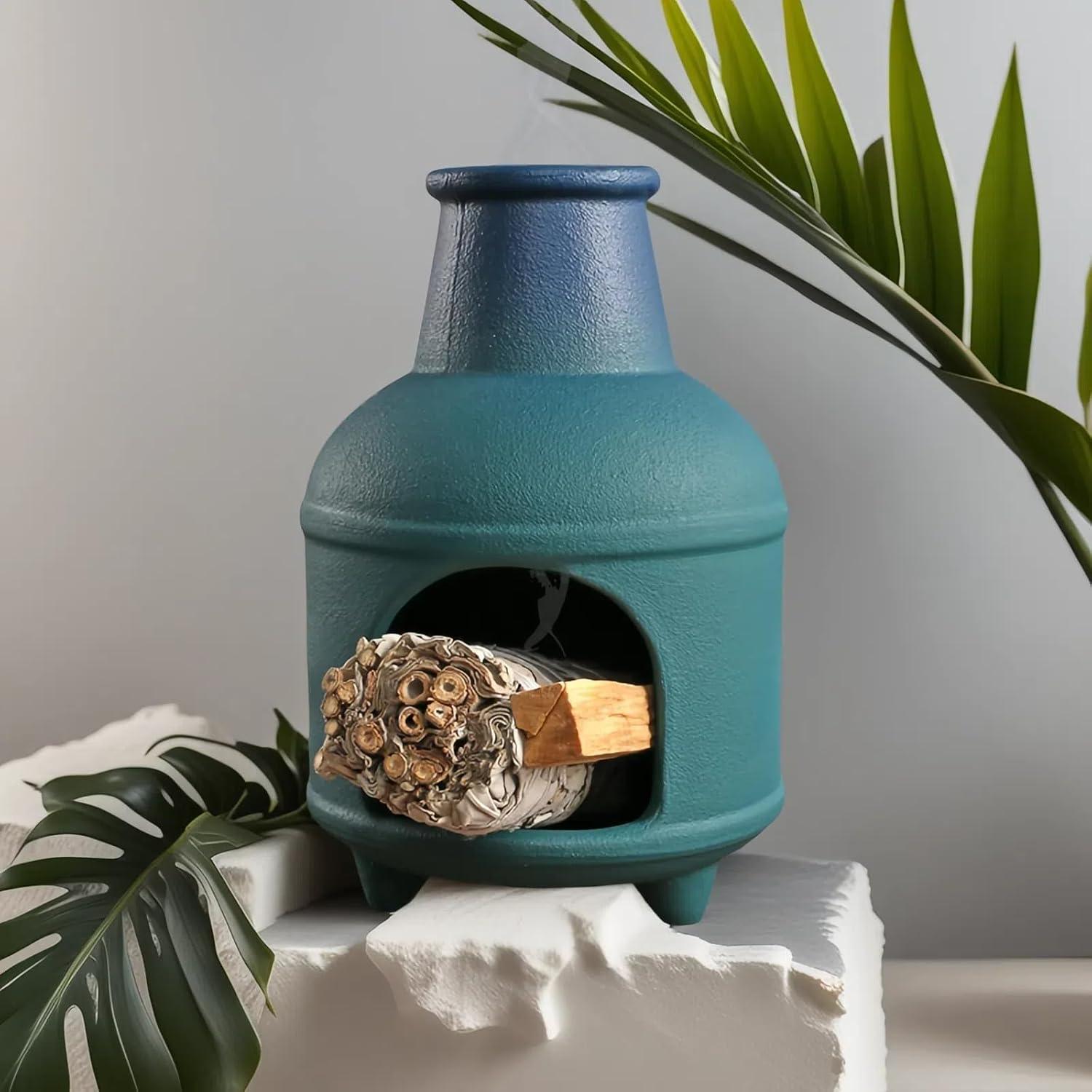 Soporte de Palo Santo Zynzthos Cerámica Rosa 15.7 cm