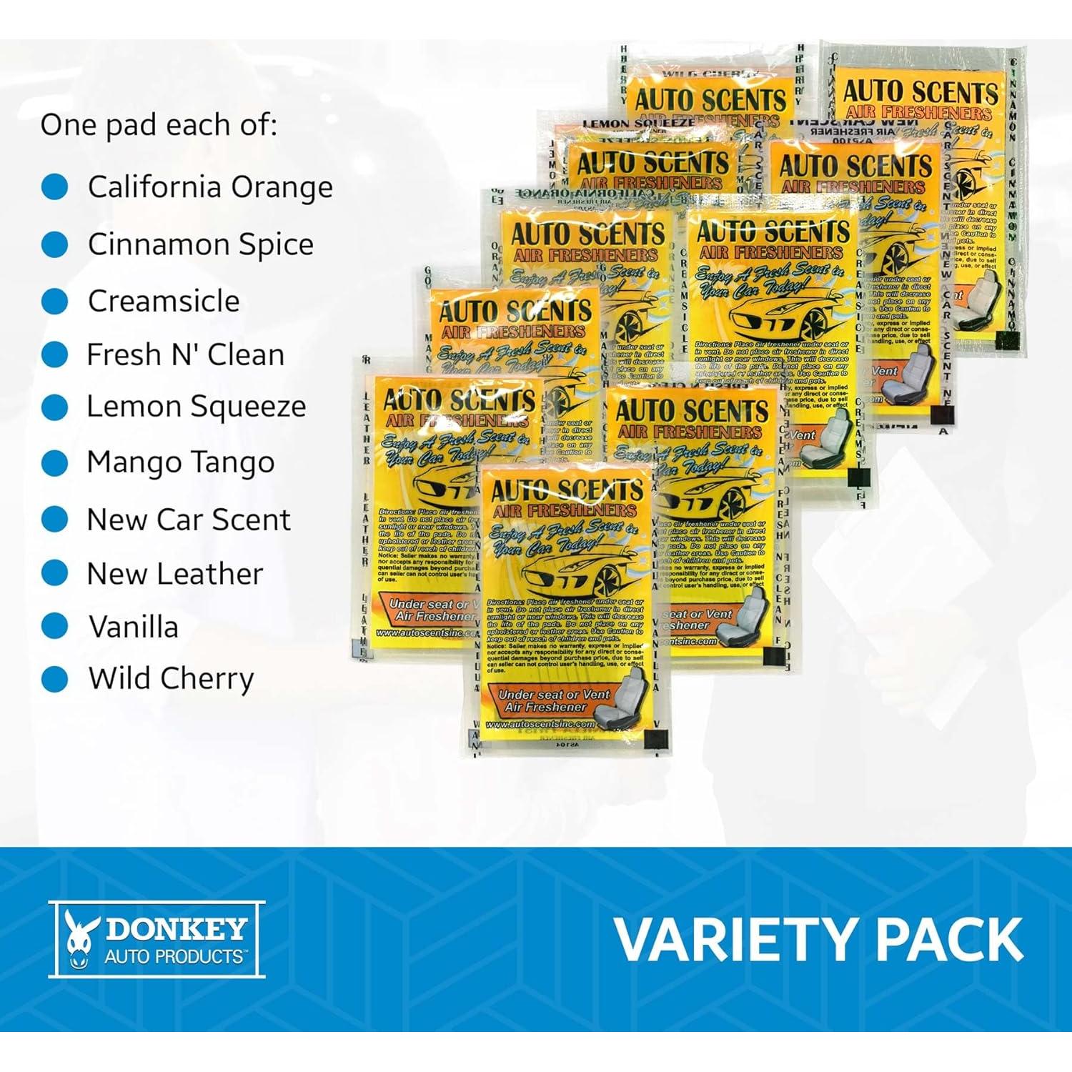 Almohadillas Ambientadoras Auto Scents - Muestra 10 Aromas
