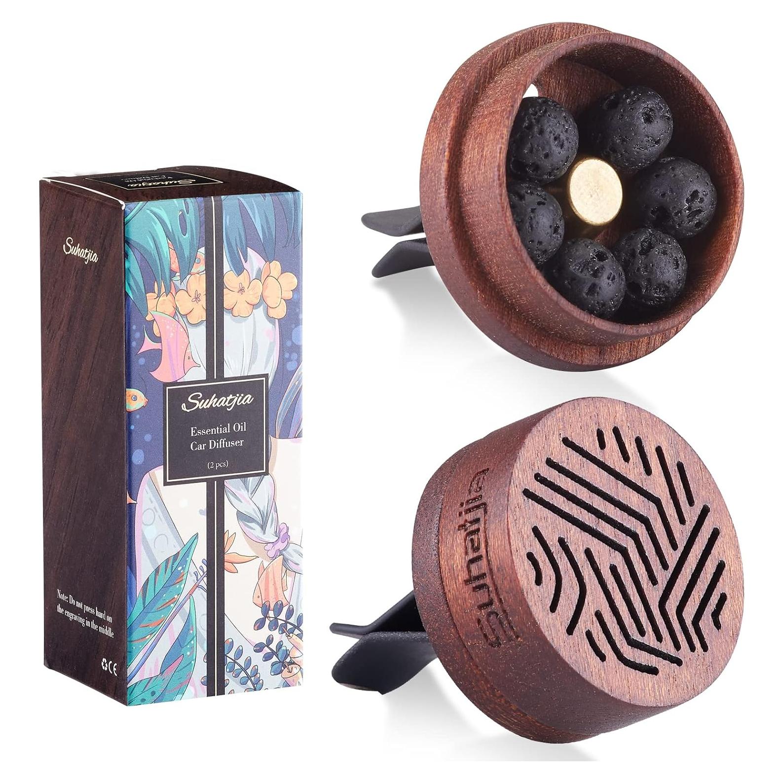 Difusor de Aceite Esencial para Auto Suhatjia GL507 - Madera de Cereza