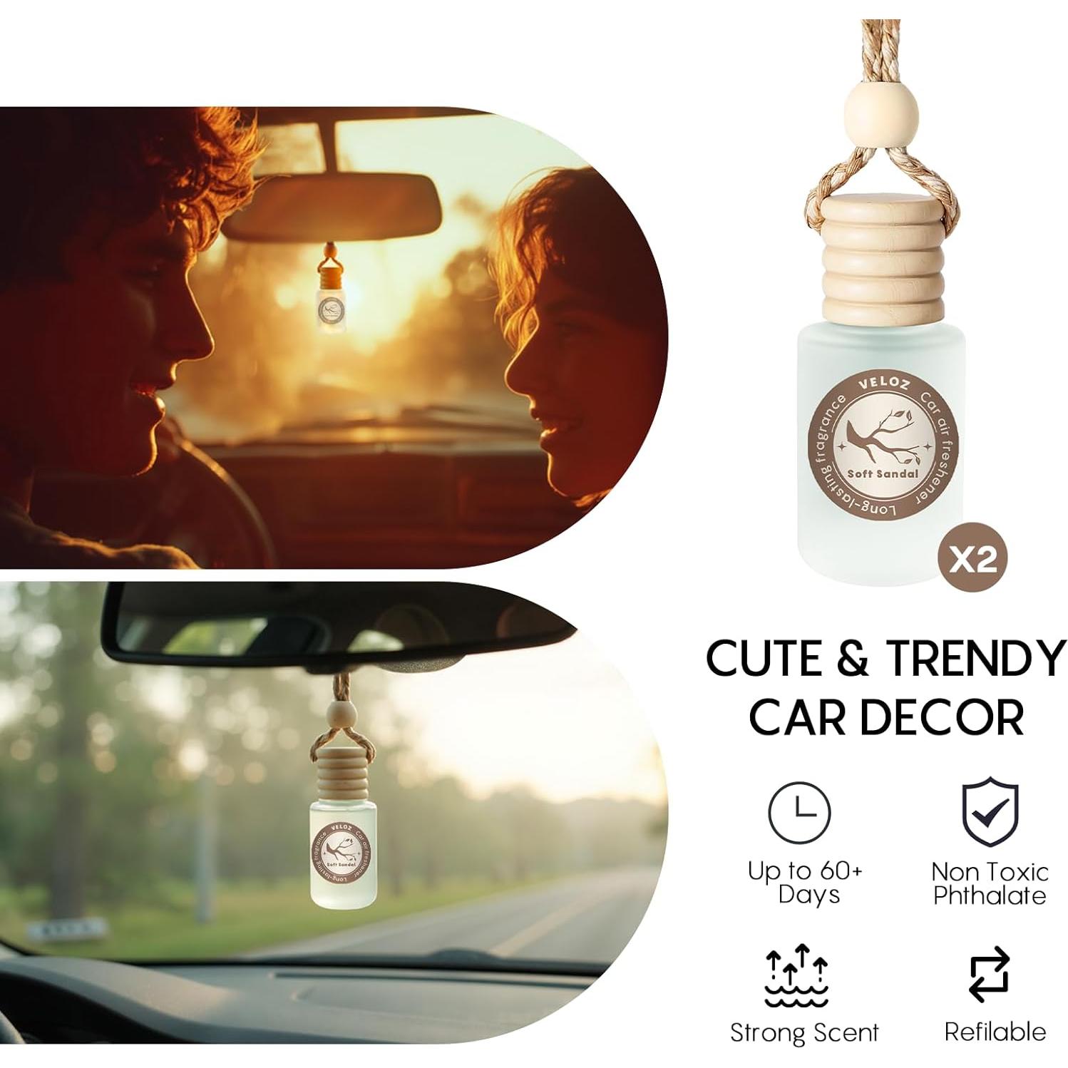 Ambientador de Auto Veloz - Difusor Aroma Sándalo Suave 9ml