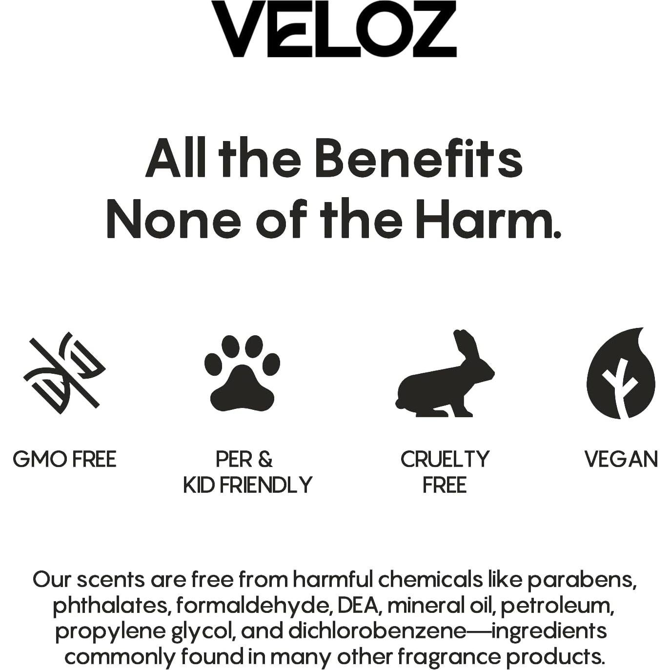 Ambientador de Auto Veloz - Difusor Aroma Sándalo Suave 9ml