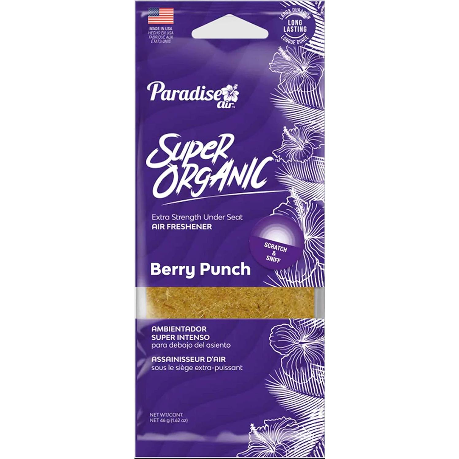 Ambientador Orgánico 6 Paraíso Berry Punch 6 Piezas