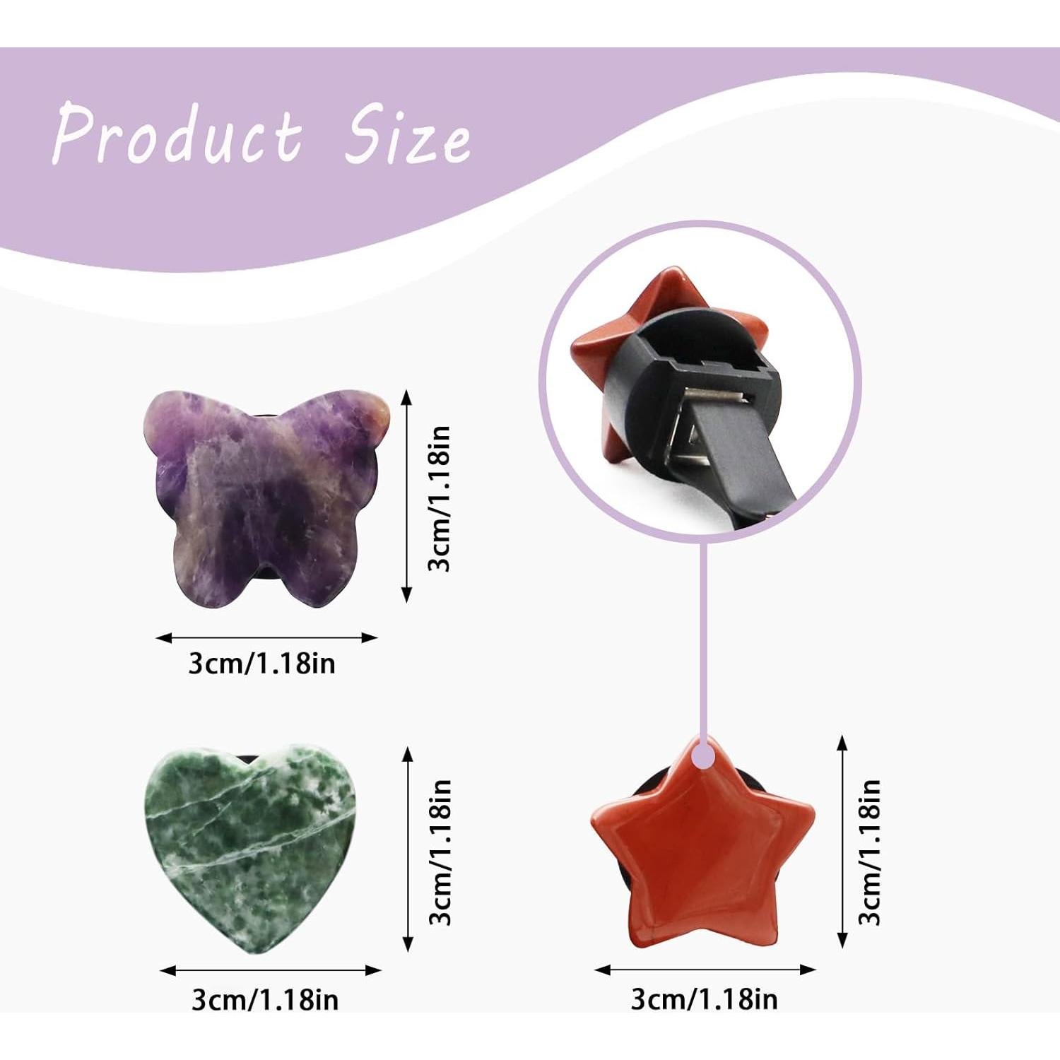 Clip de Ventilación de Aire de Piedra Natural ORIESSE - 4 Piezas