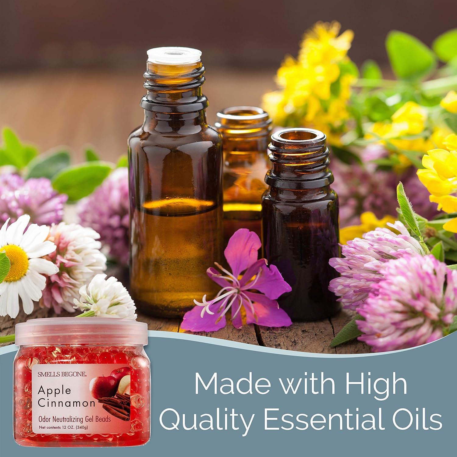 Gel Eliminador de Olores SMELLS BEGONE - Manzana y Canela - 340g