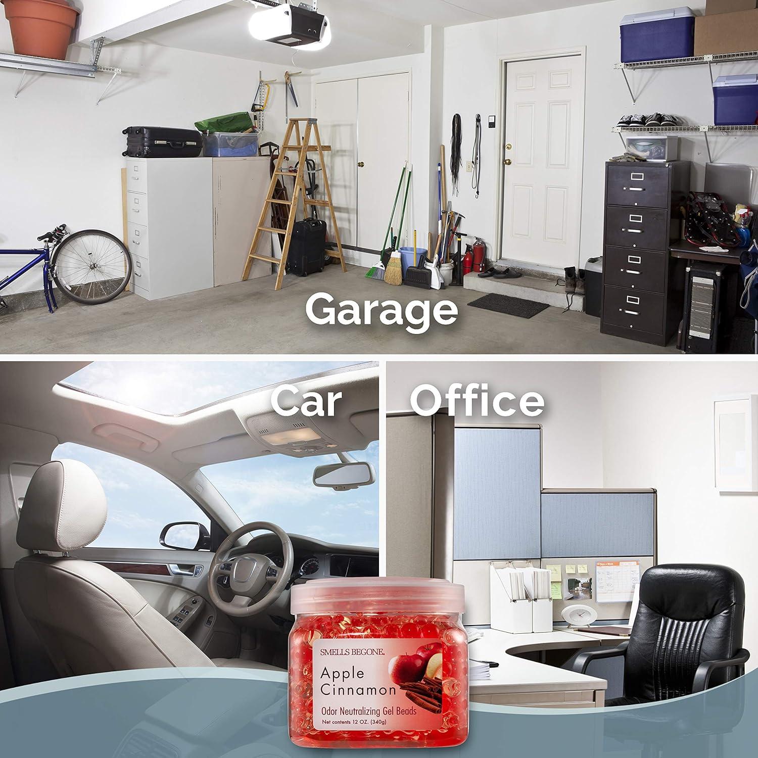 Gel Eliminador de Olores SMELLS BEGONE - Manzana y Canela - 340g