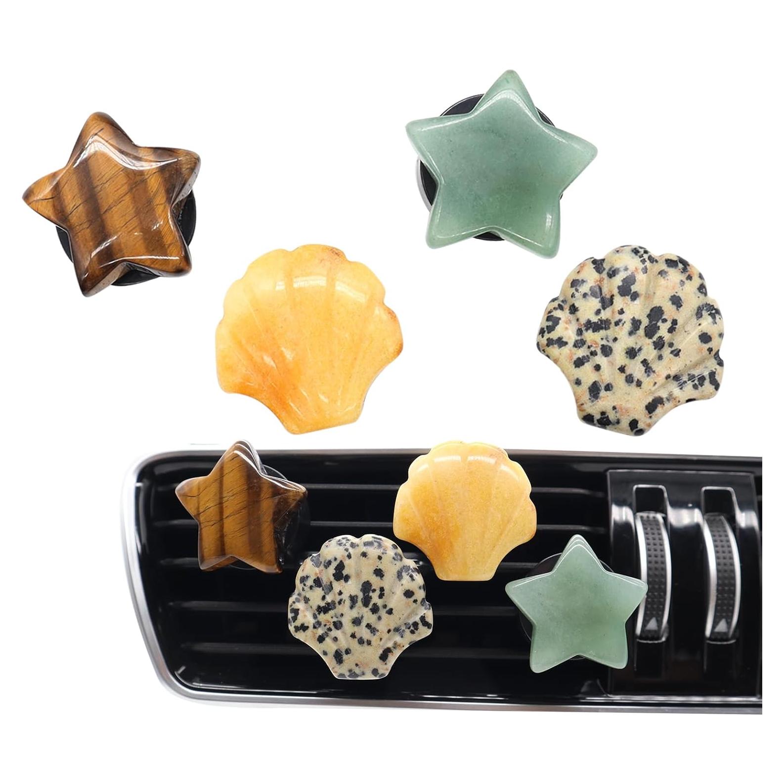 Clips de Ventilación para Auto ORIESSE, 4 Piezas Piedra Natural