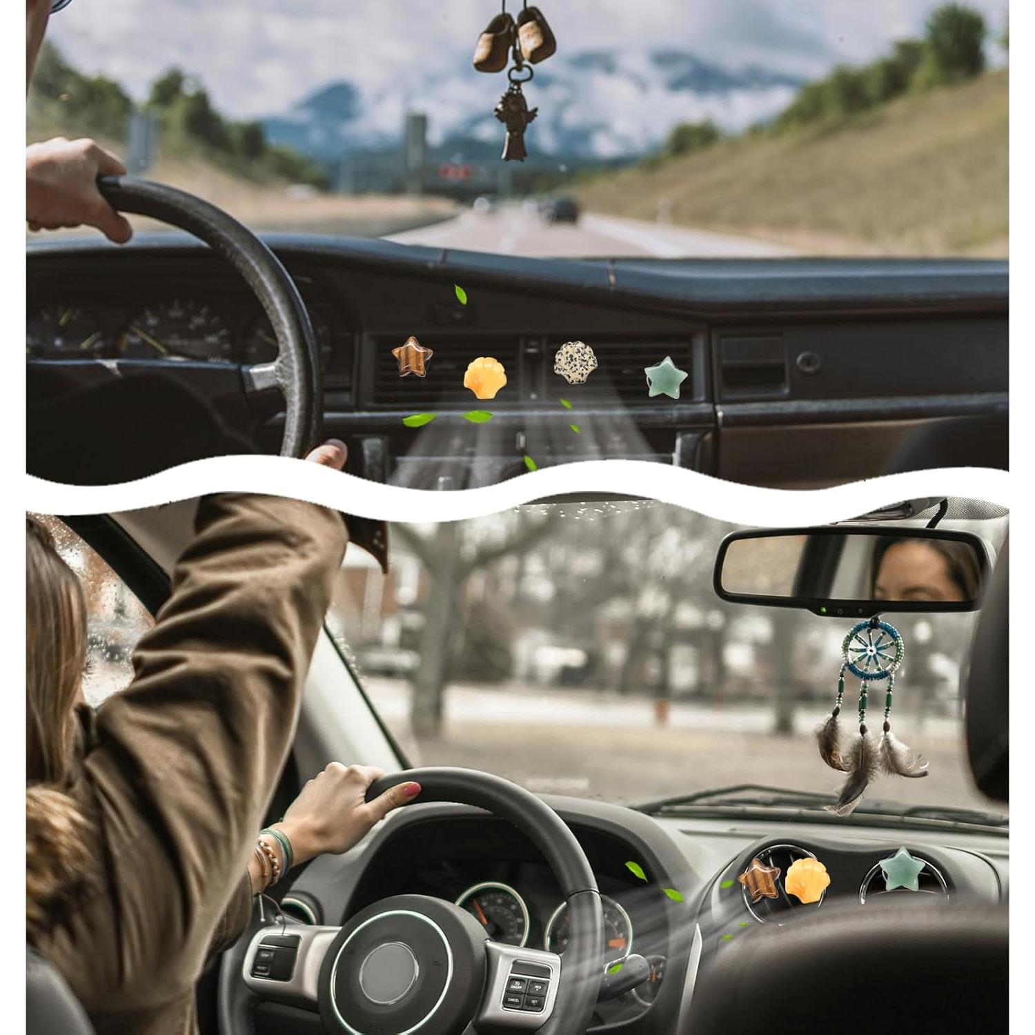 Clips de Ventilación para Auto ORIESSE, 4 Piezas Piedra Natural