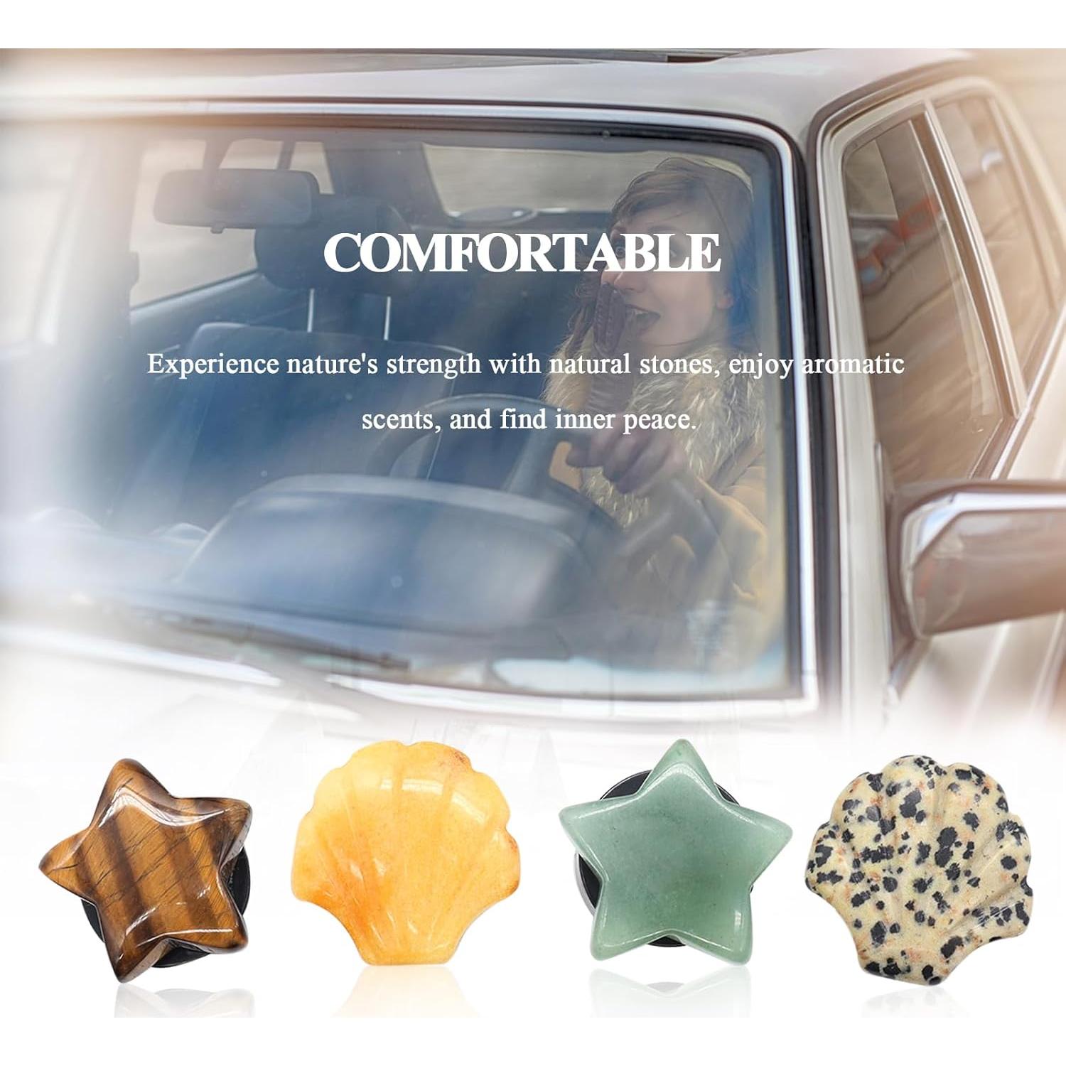 Clips de Ventilación para Auto ORIESSE, 4 Piezas Piedra Natural