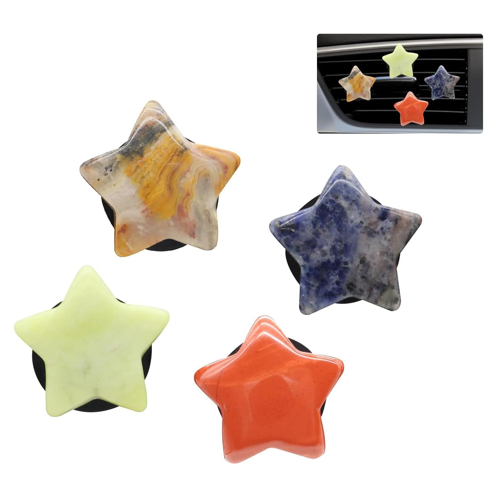 Clips de Ventilación para Ambientador de Auto ORIESSE, 4 Piezas de Piedra Natural