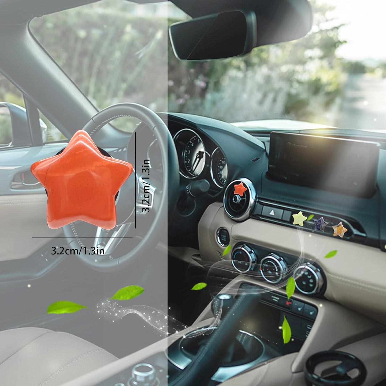 Clips de Ventilación para Ambientador de Auto ORIESSE, 4 Piezas de Piedra Natural