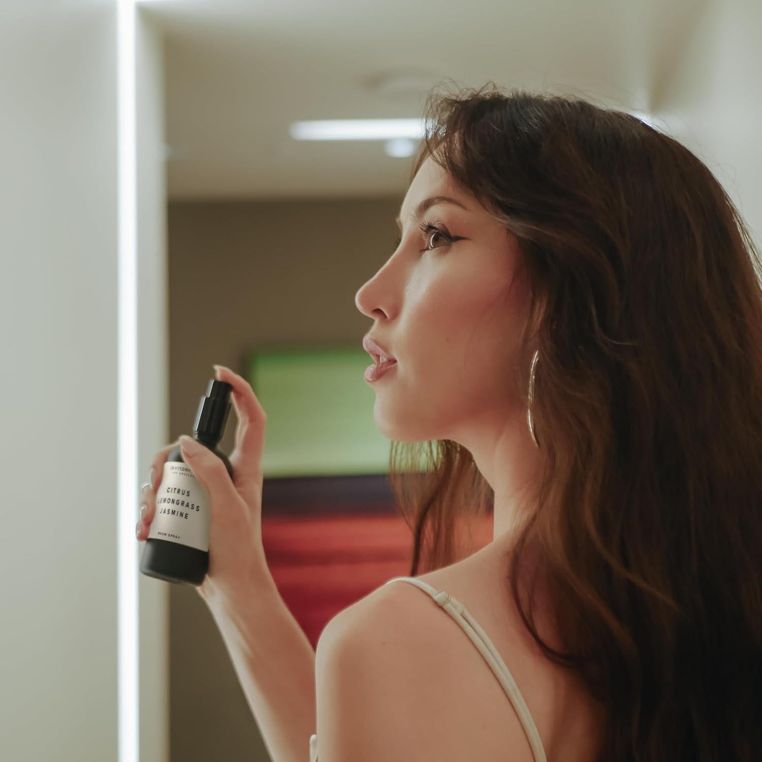 Ambientador Spray de Habitación Stone Candles 100ml - Té Blanco, Cedro, Aloe Vera