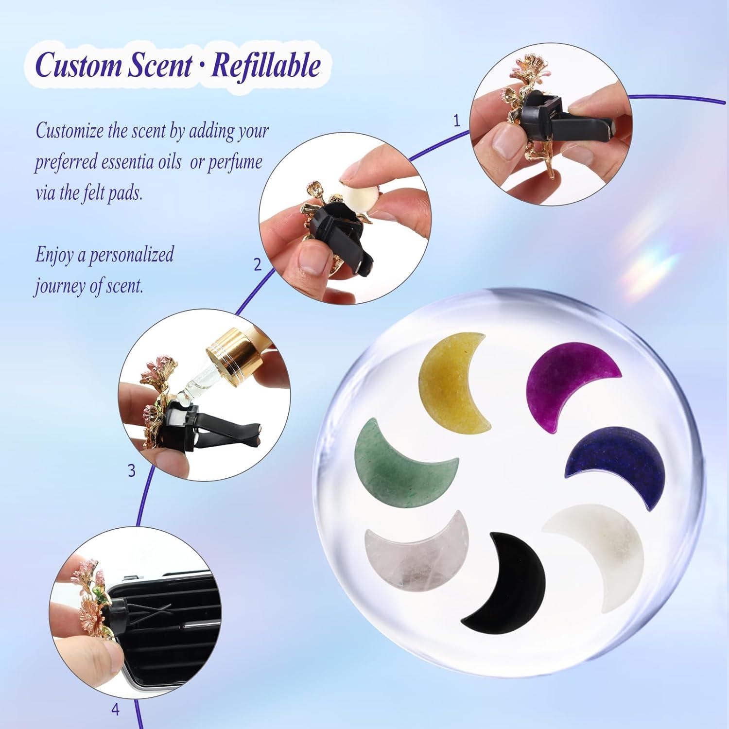 Clips de Ventilación de Aire de Piedra Natural ORIESSE - 7 Piezas