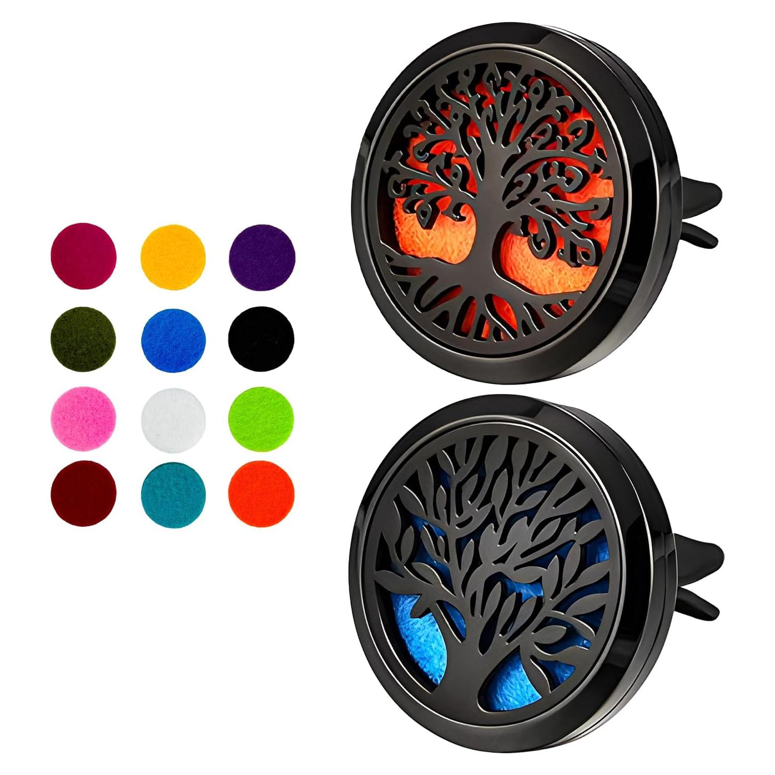 2 Clips de Ventilación KVAEY para Difusor de Auto - Negro